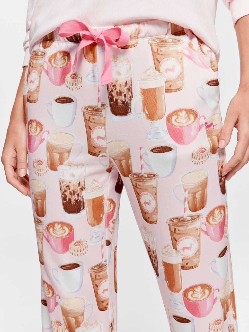 Coffee Plush Tapered Pj Pant multi image 1