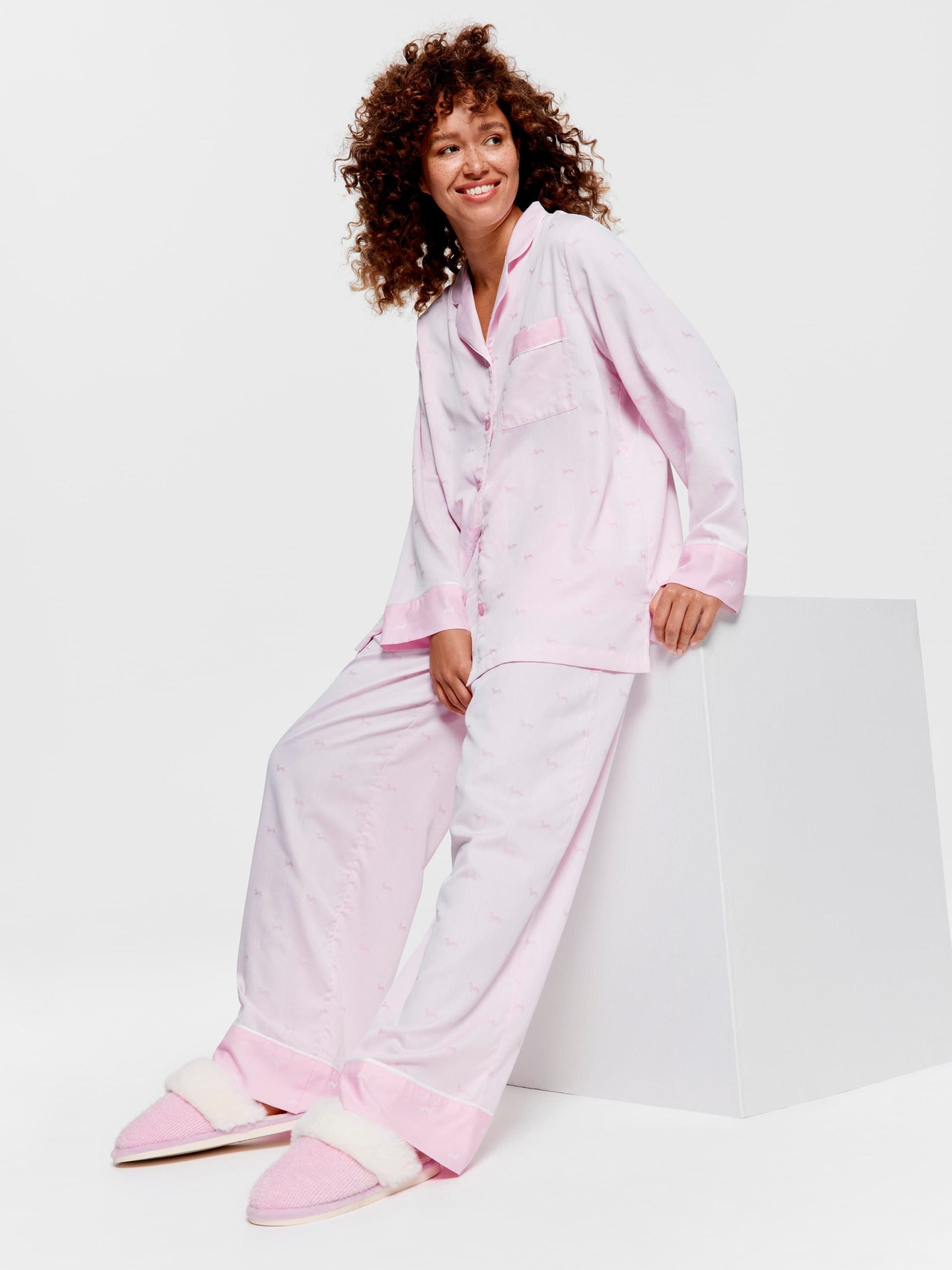 Pretty In Pink Penny Long Pj Set multi image 2