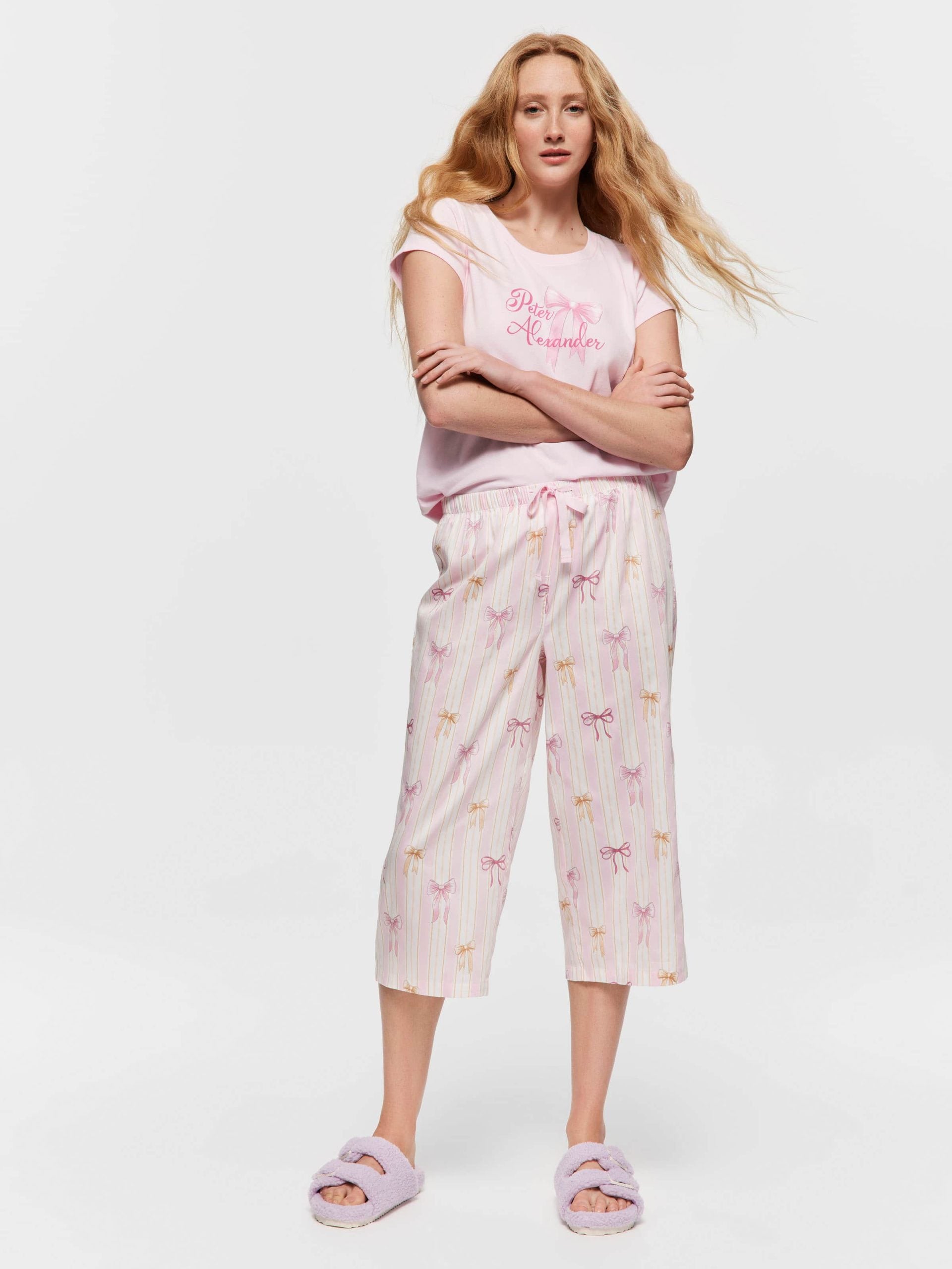 Bow Stripe 3/4 Pj Pant multi image 0