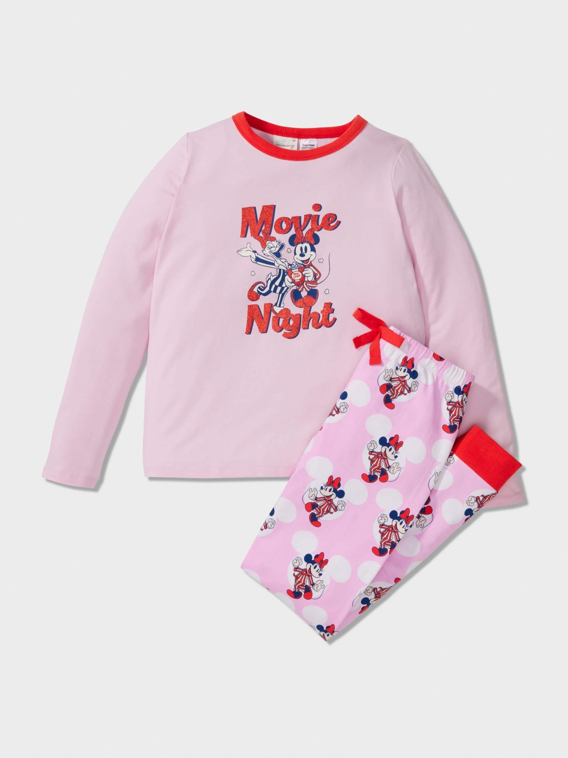 Girls Disney Minnie Long Pj Set Multi image 2