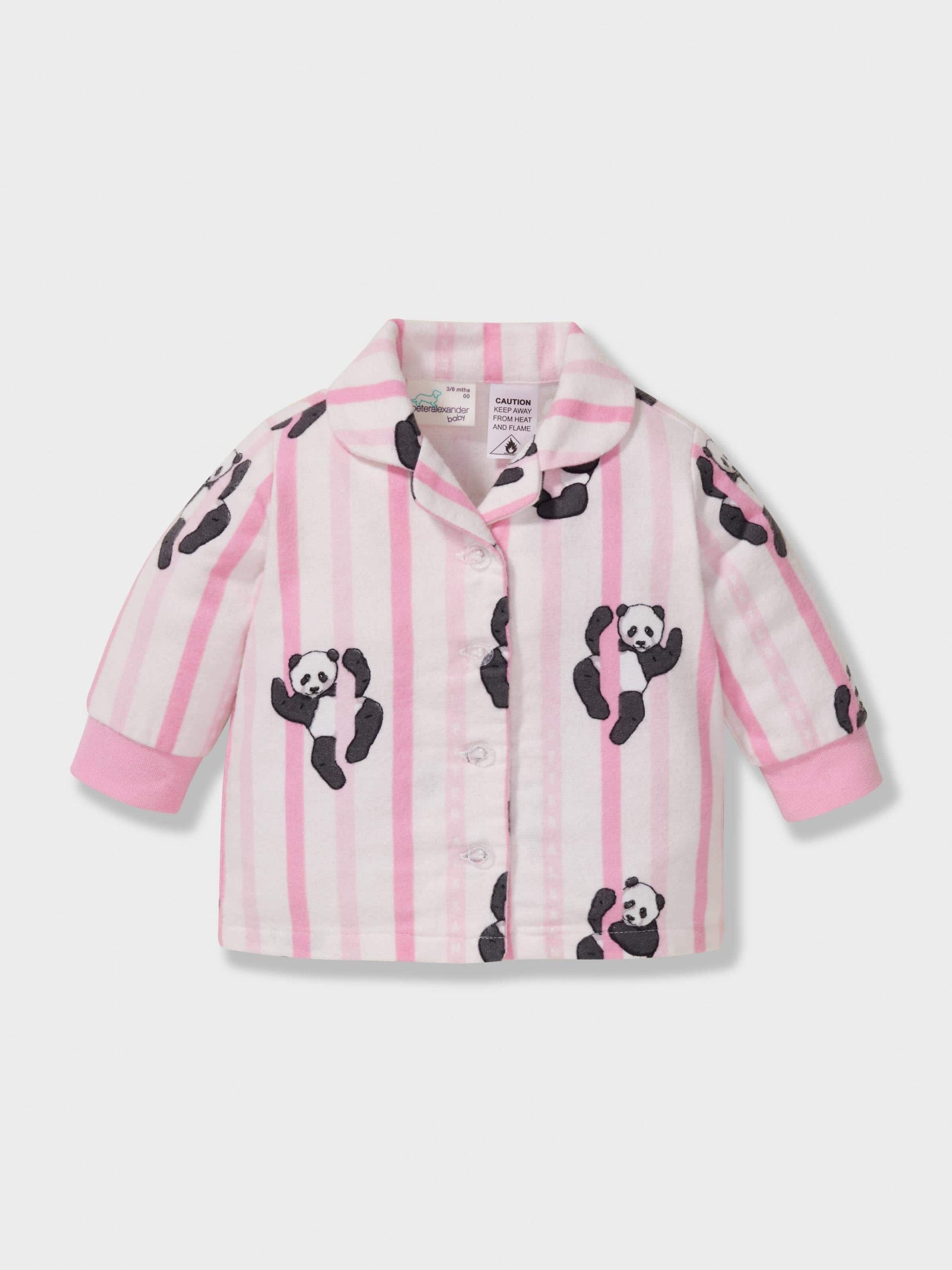 Baby Pink Panda Classic Pj Set multi image 2