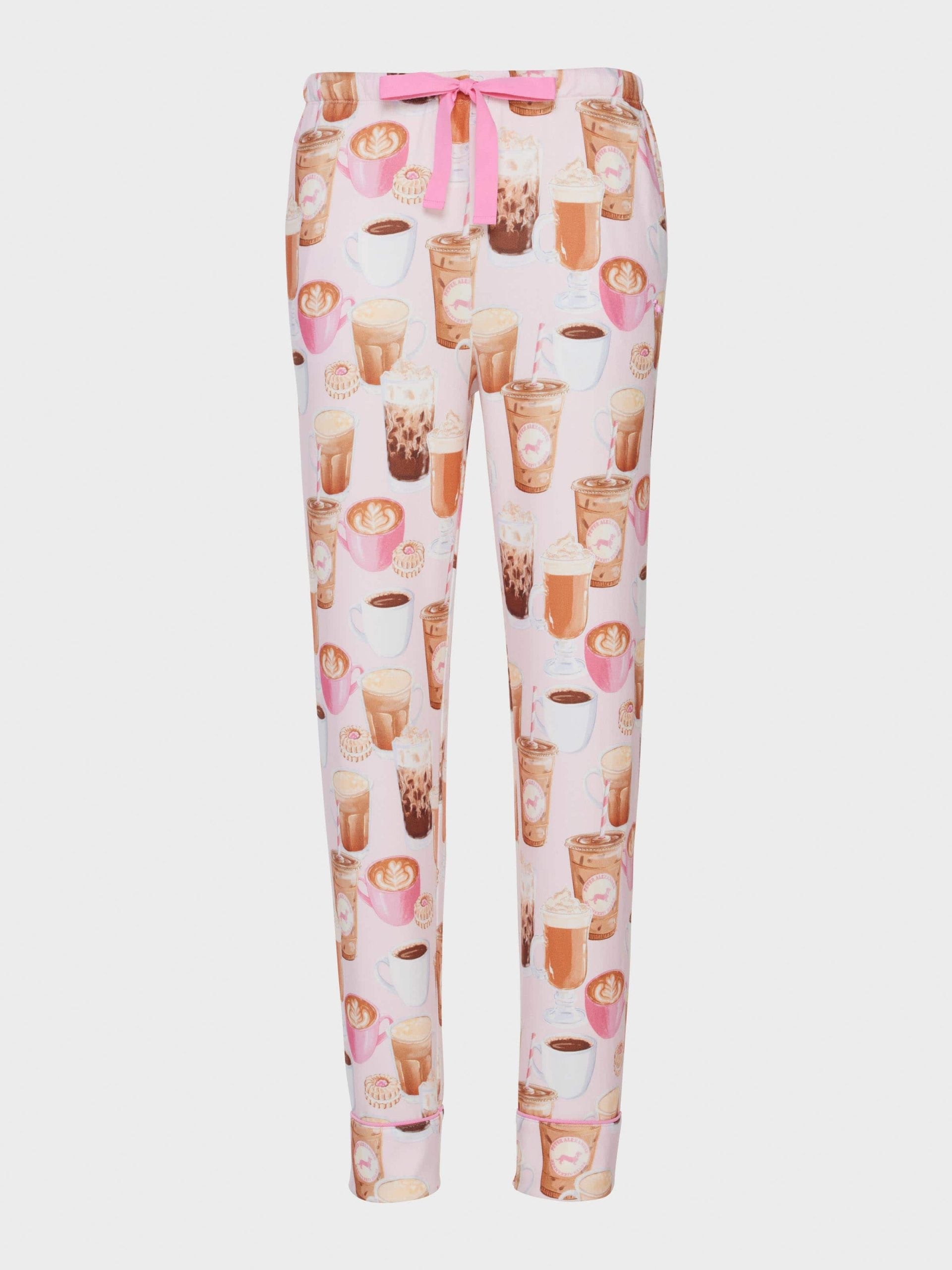 Coffee Plush Tapered Pj Pant multi image 3