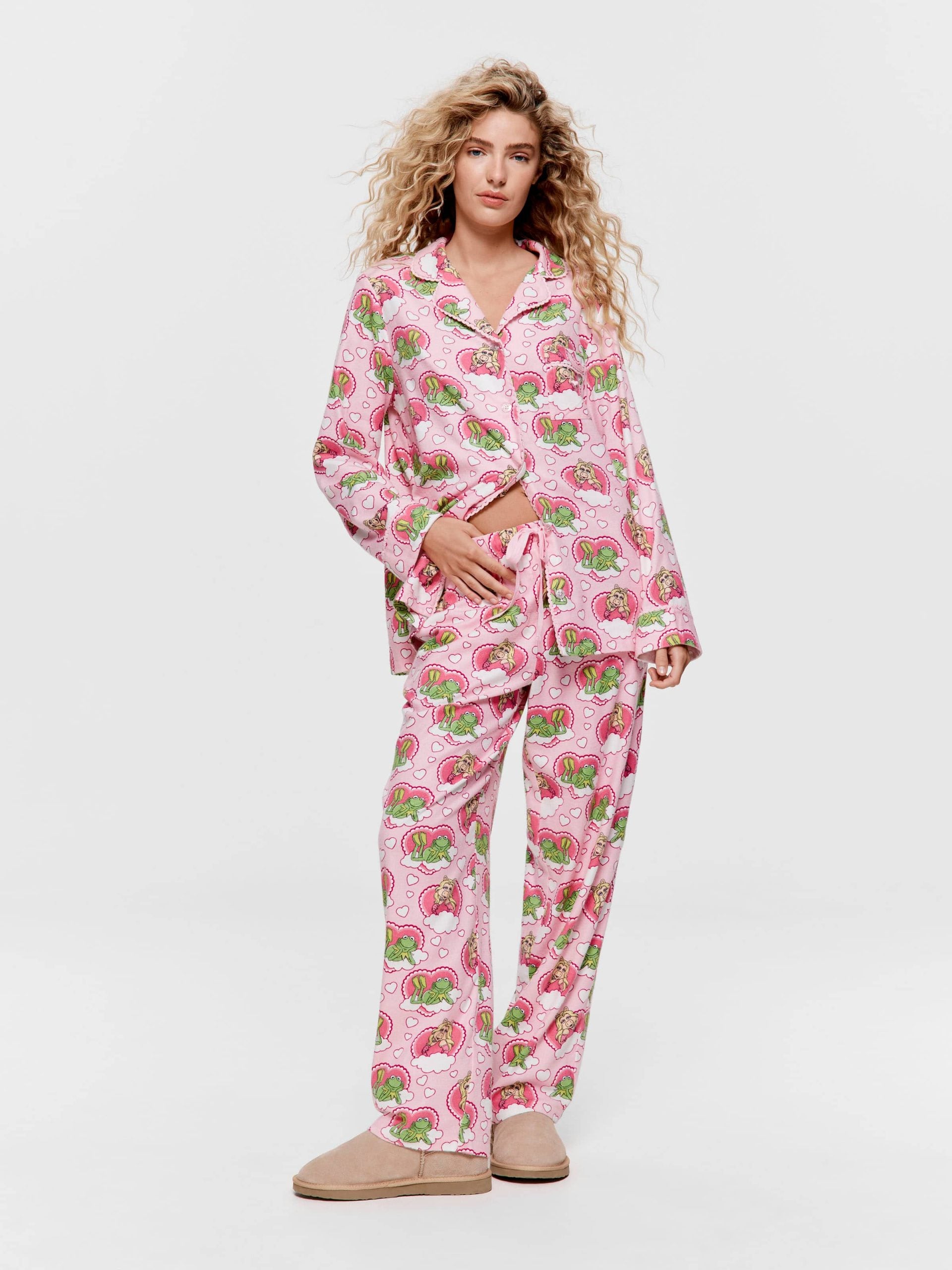 Miss Piggy & Kermit Bamboo Flannelette Pj Set multi image 1