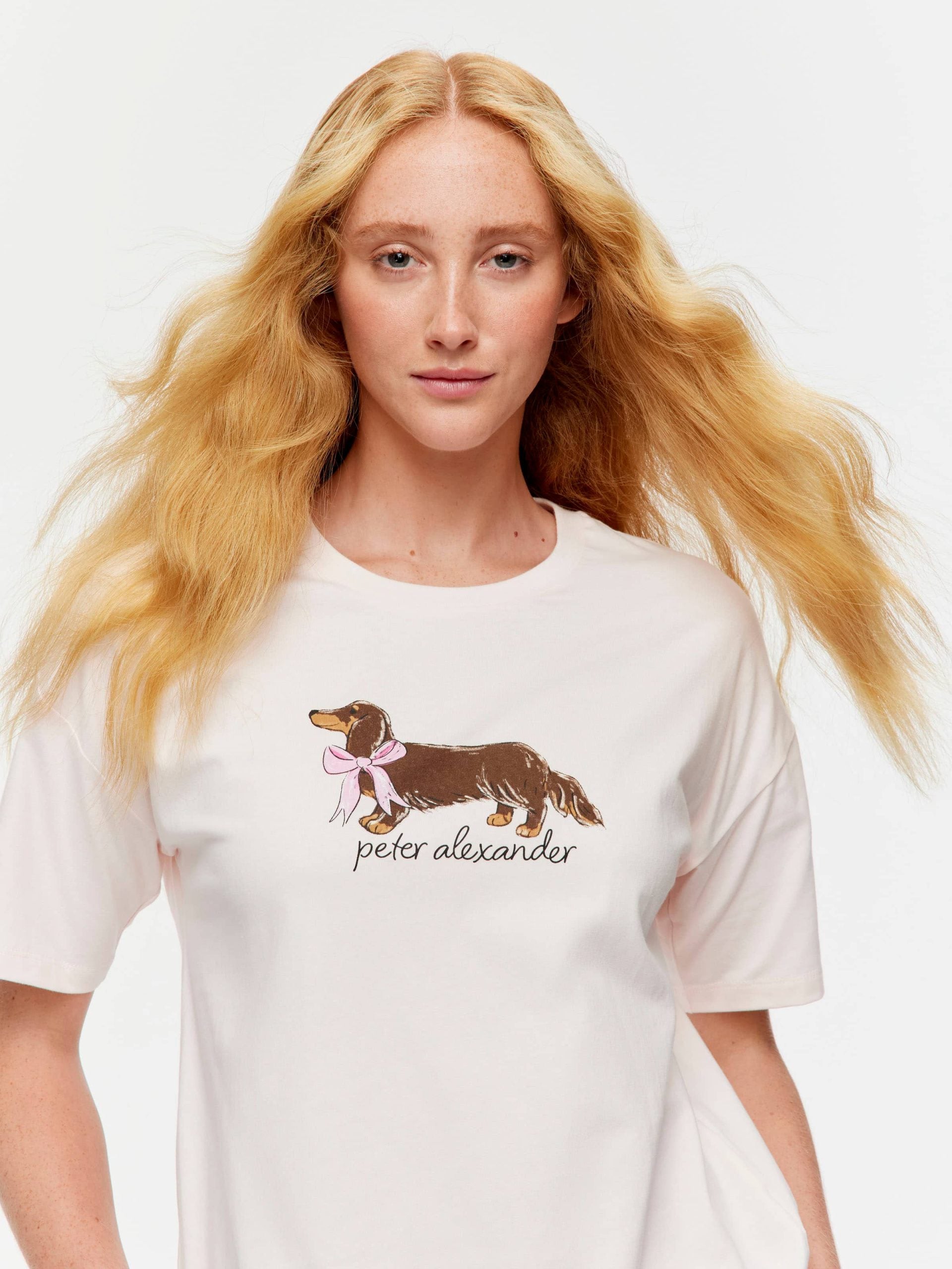 Penny With Bow Tee Pink image 1