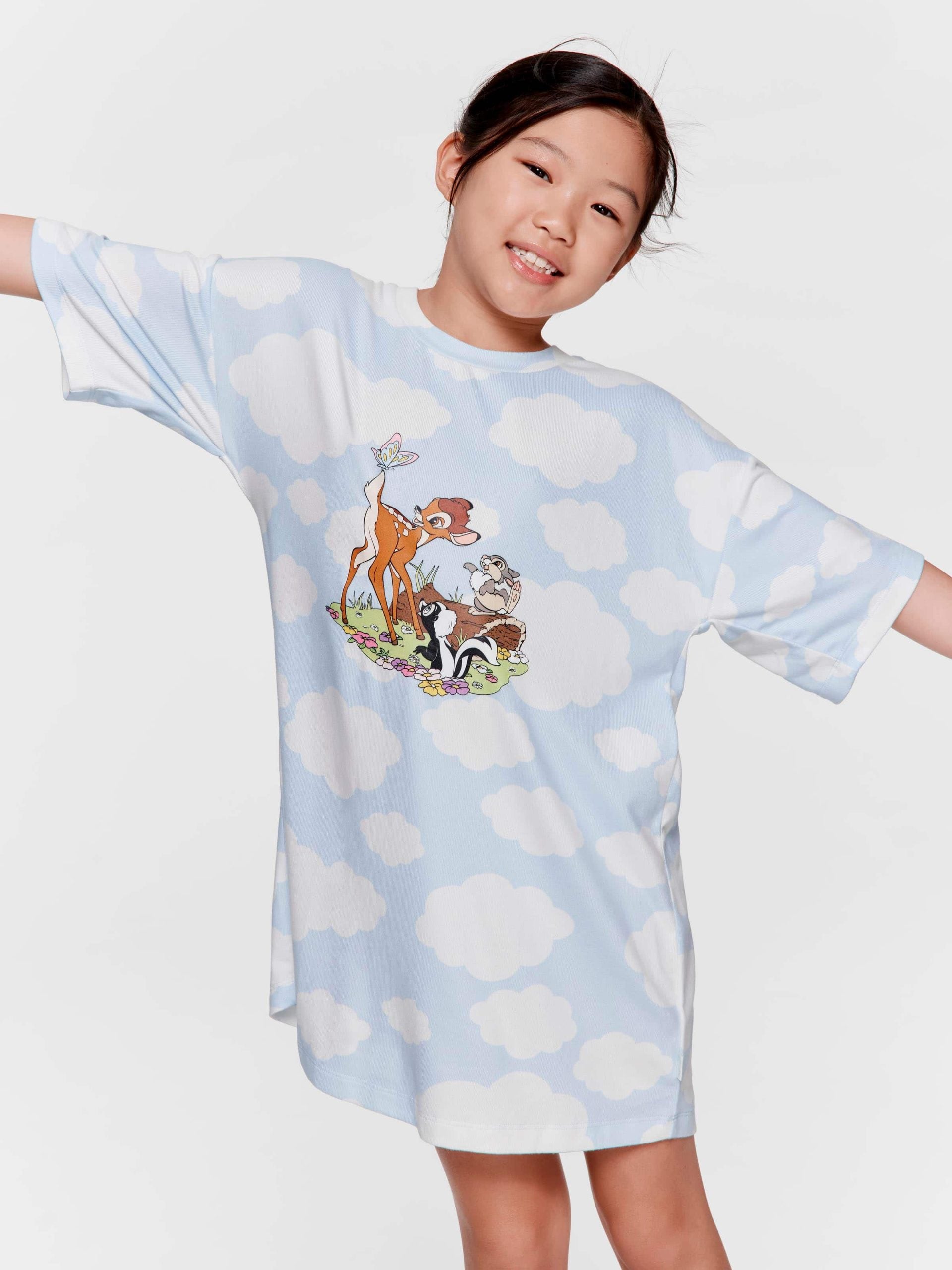 Girls Bambi Print Nightie multi image 1