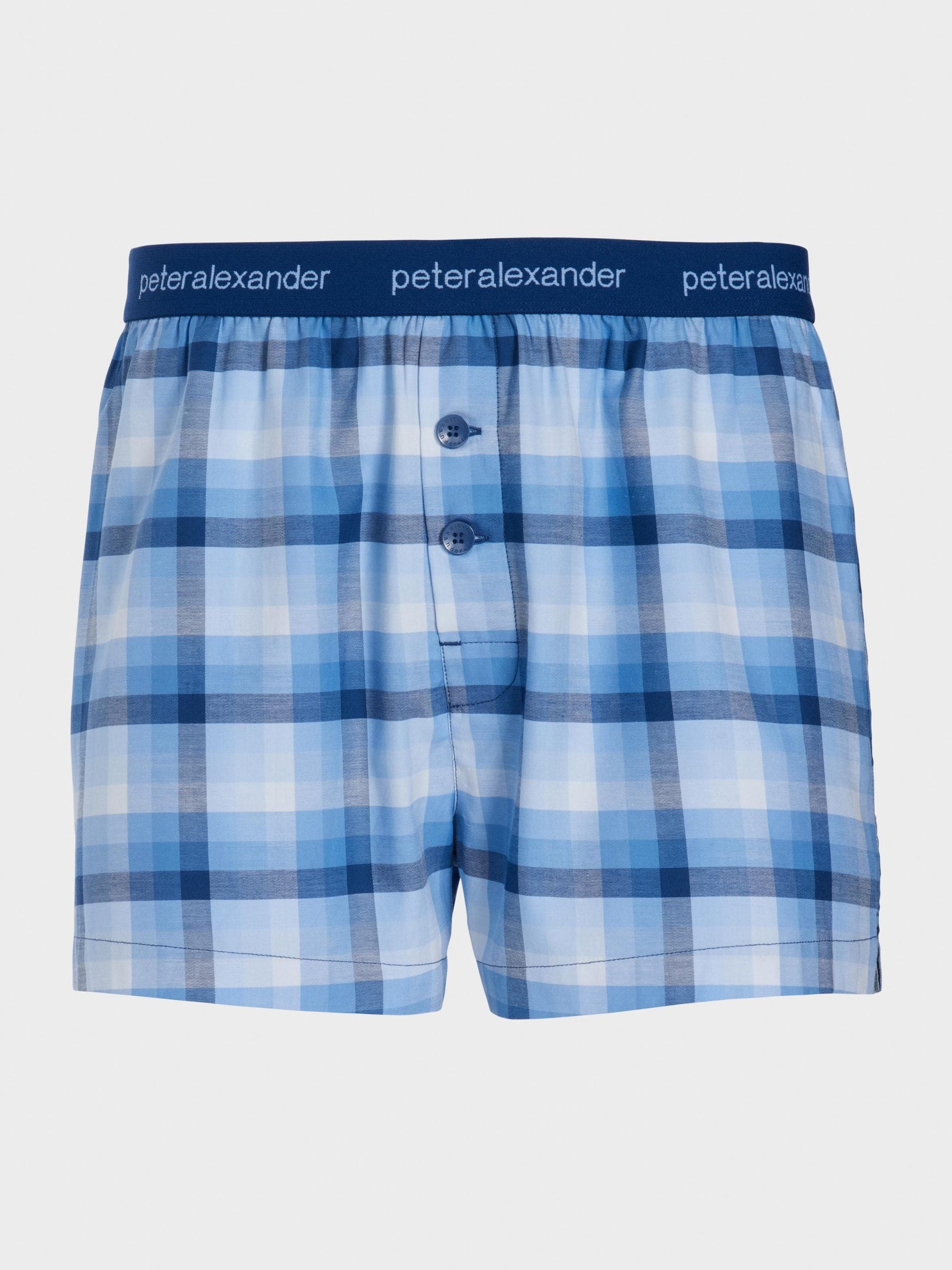 Mini Check Boxer Short blue image 3