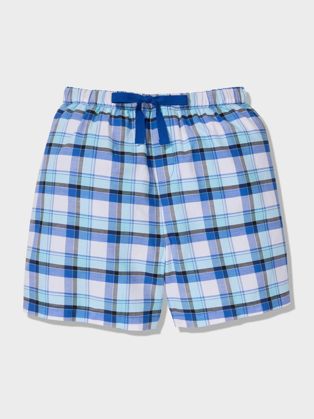 Boys Bright Blue Check Classic Pj Set multi image 3
