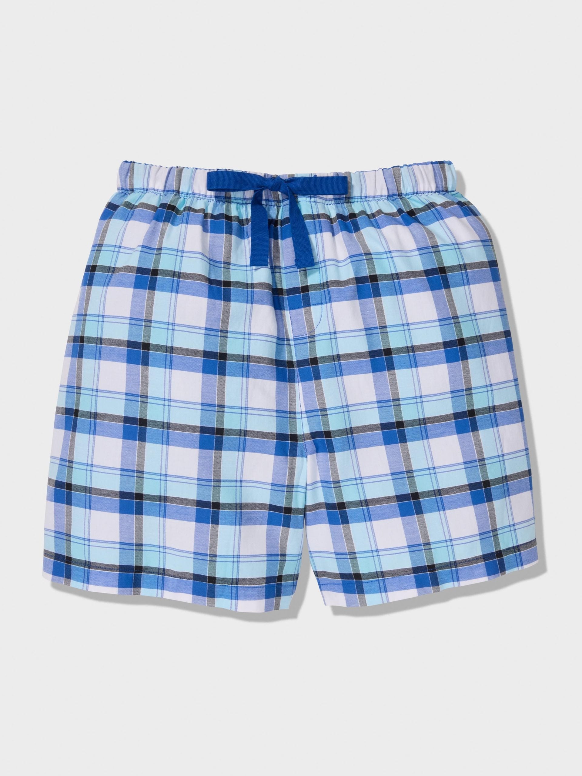 Boys Bright Blue Check Classic Pj Set multi image 3