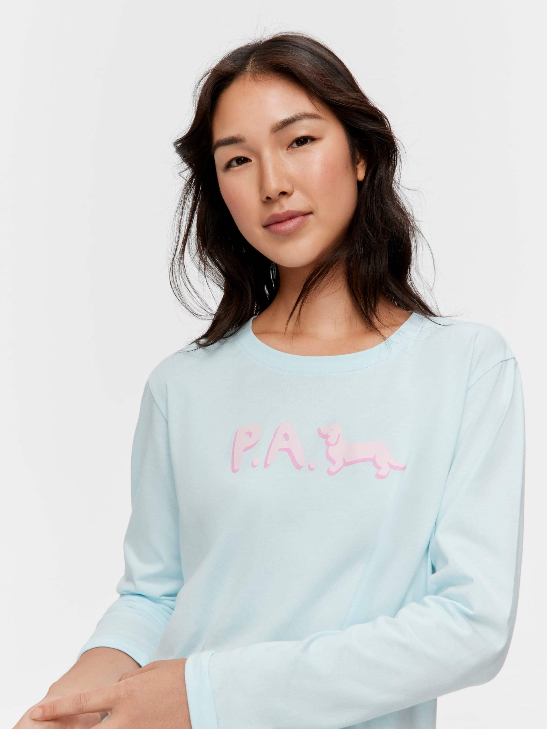 P.A. Branded Long Pj Set multi image 1