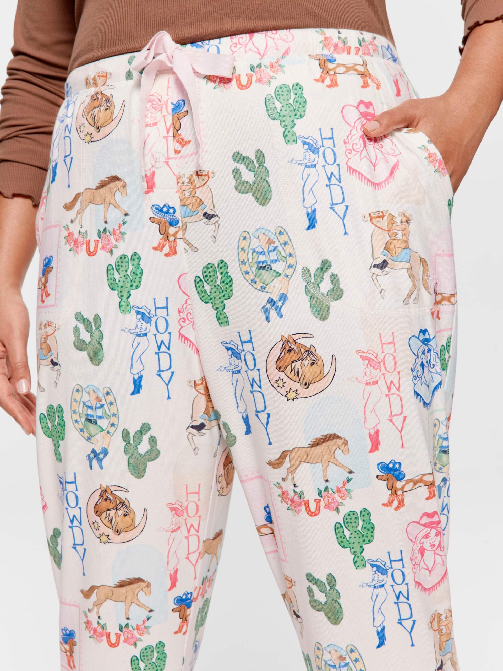 P.A. Plus Western Plush Tapered Pj Pant Multi image 2