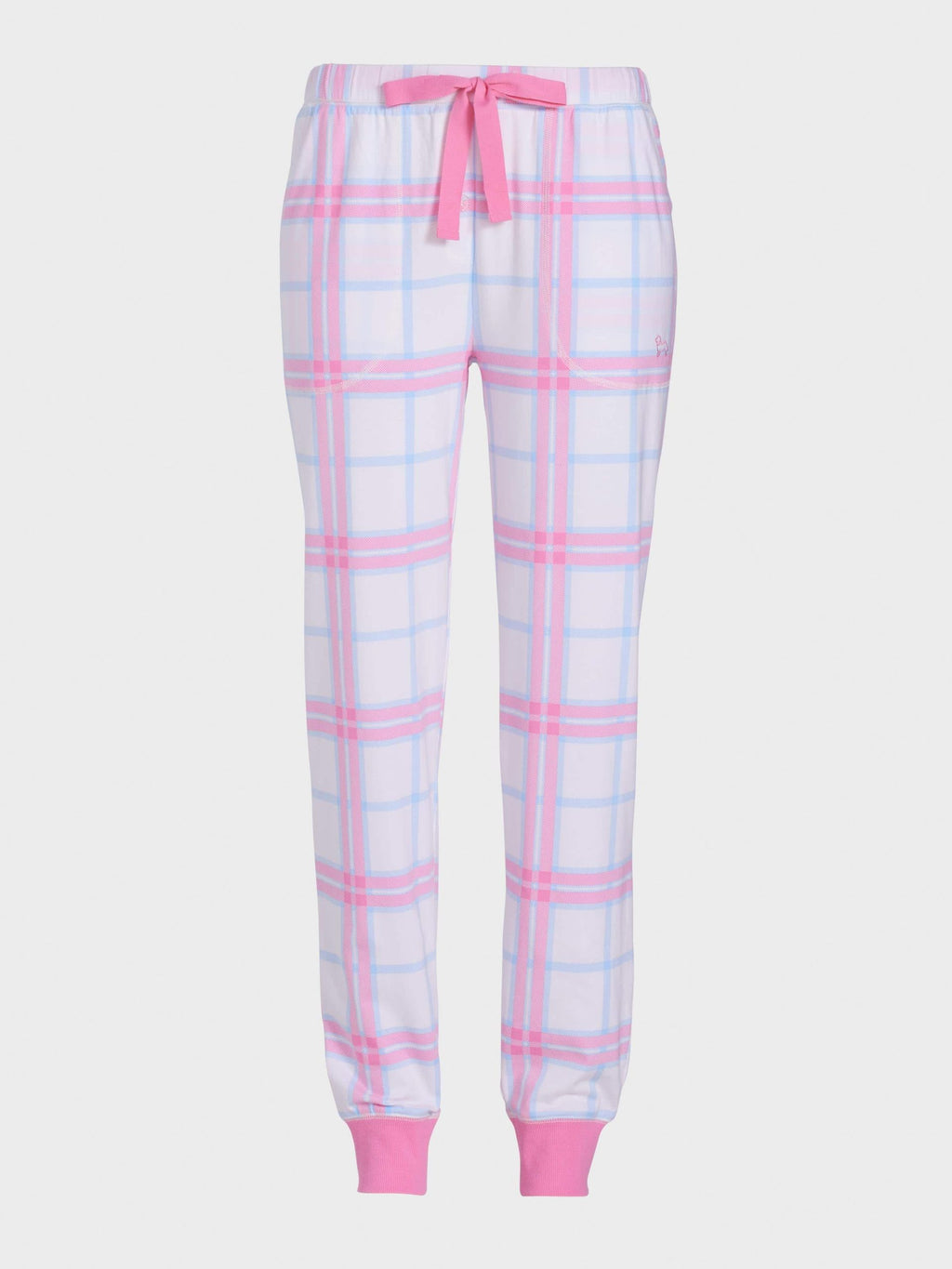 Cream & Pink Check Easy Pj Pant multi image 3