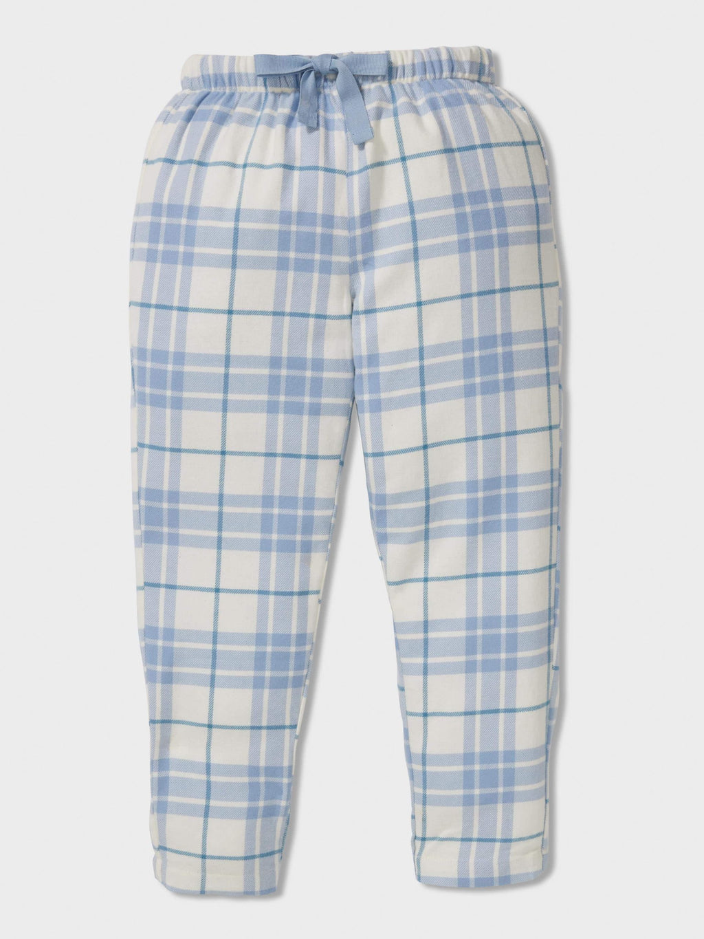 Jnr Boys Blue Check Long Pj Set multi image 1