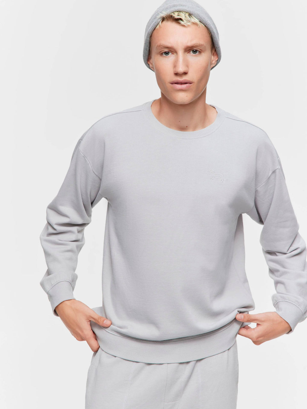 Grey Fleece Sweater grey image 1