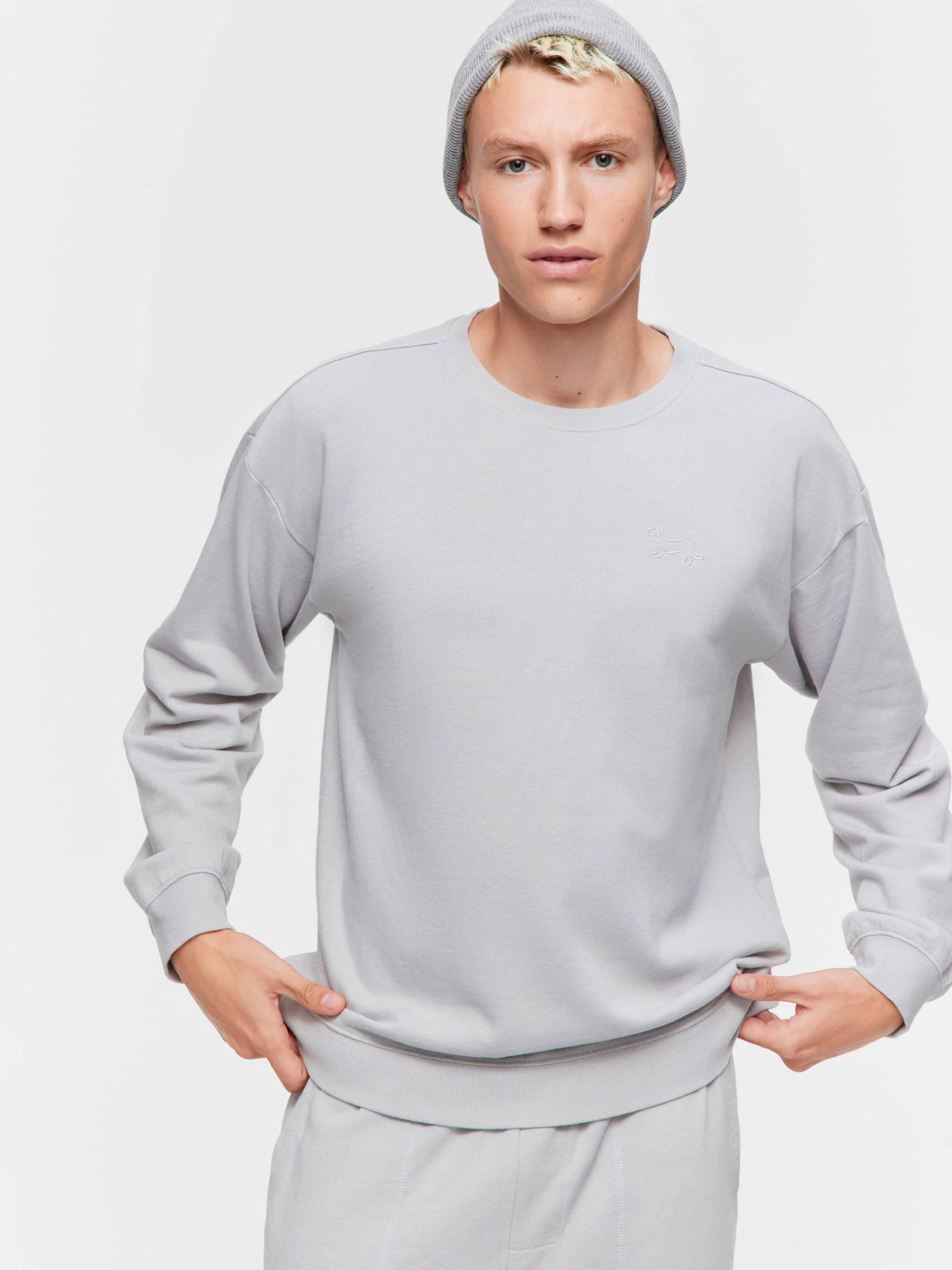 Grey Fleece Sweater grey image 1