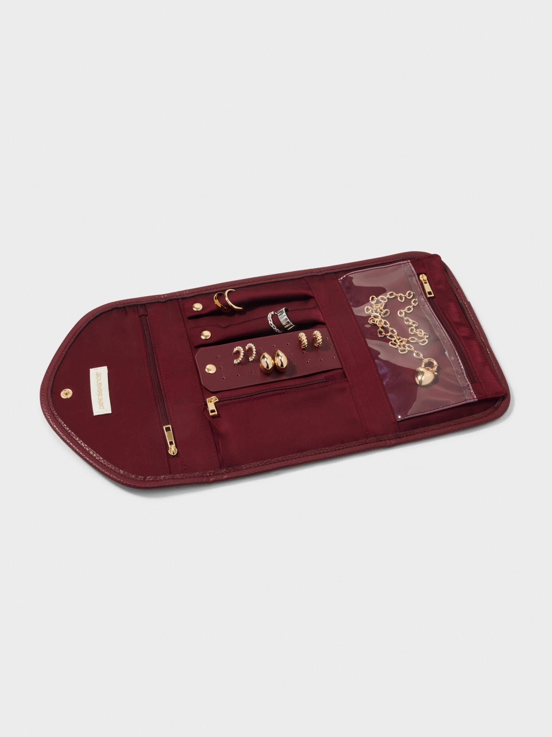 Burgundy Jewellery Wallet burgundy image 0