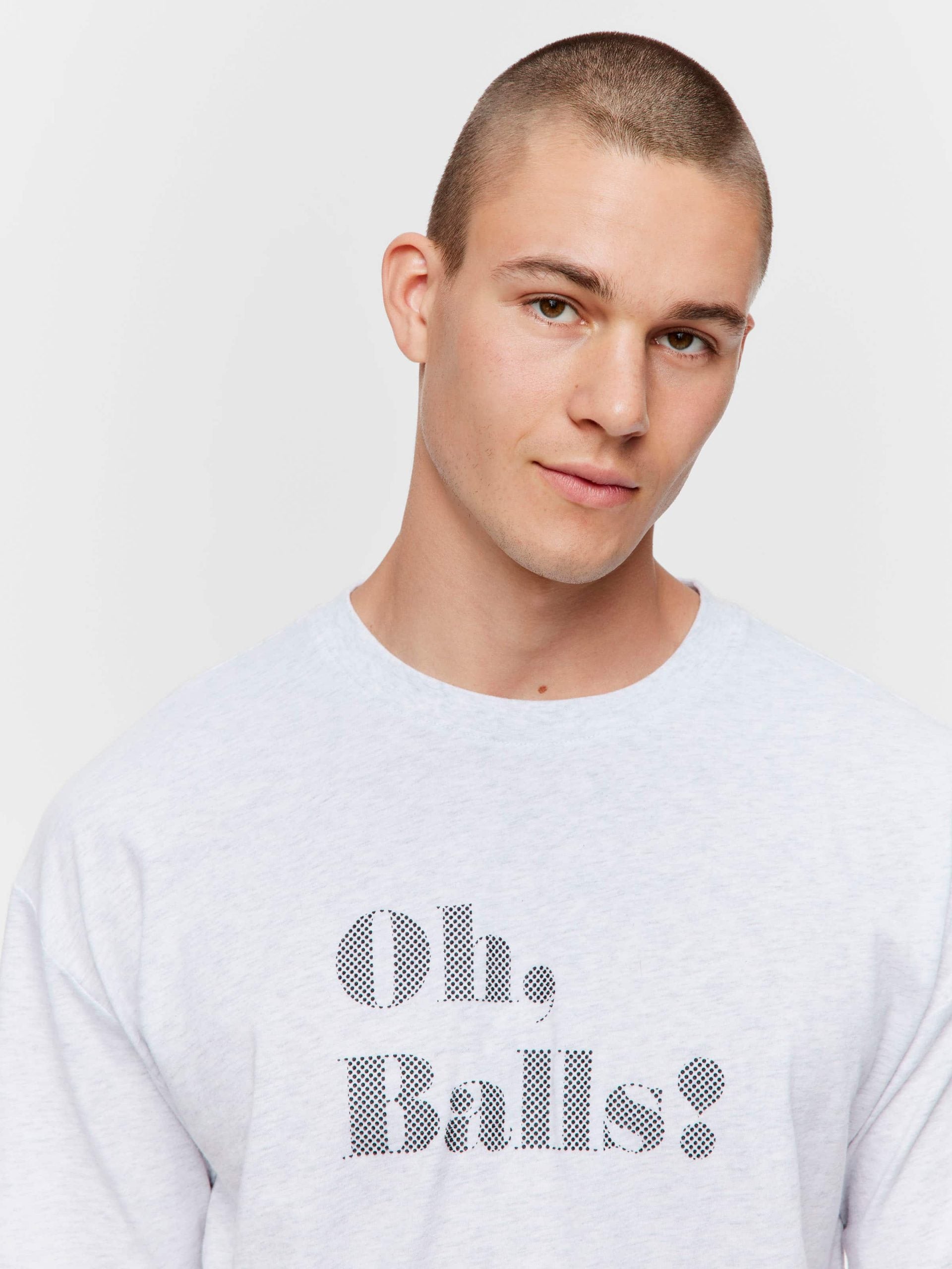 Oh Balls Tee greymarle image 1