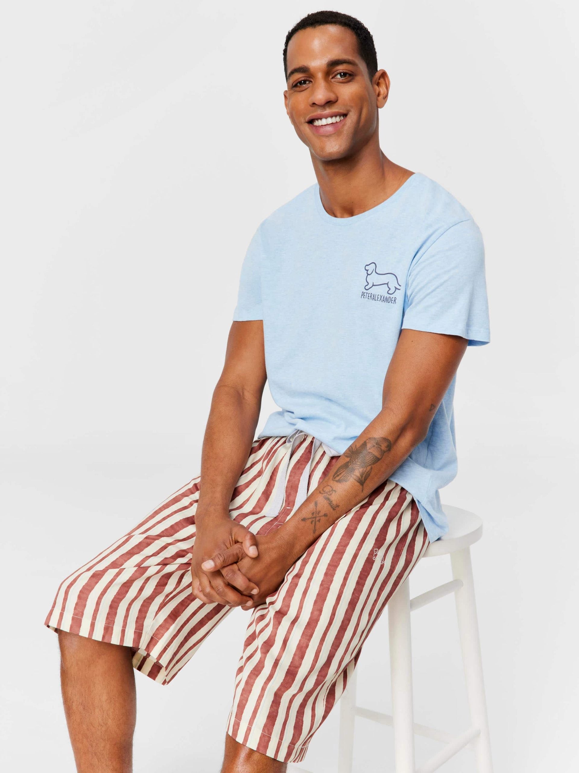 Painted Stripe Sleep Short multi image 0