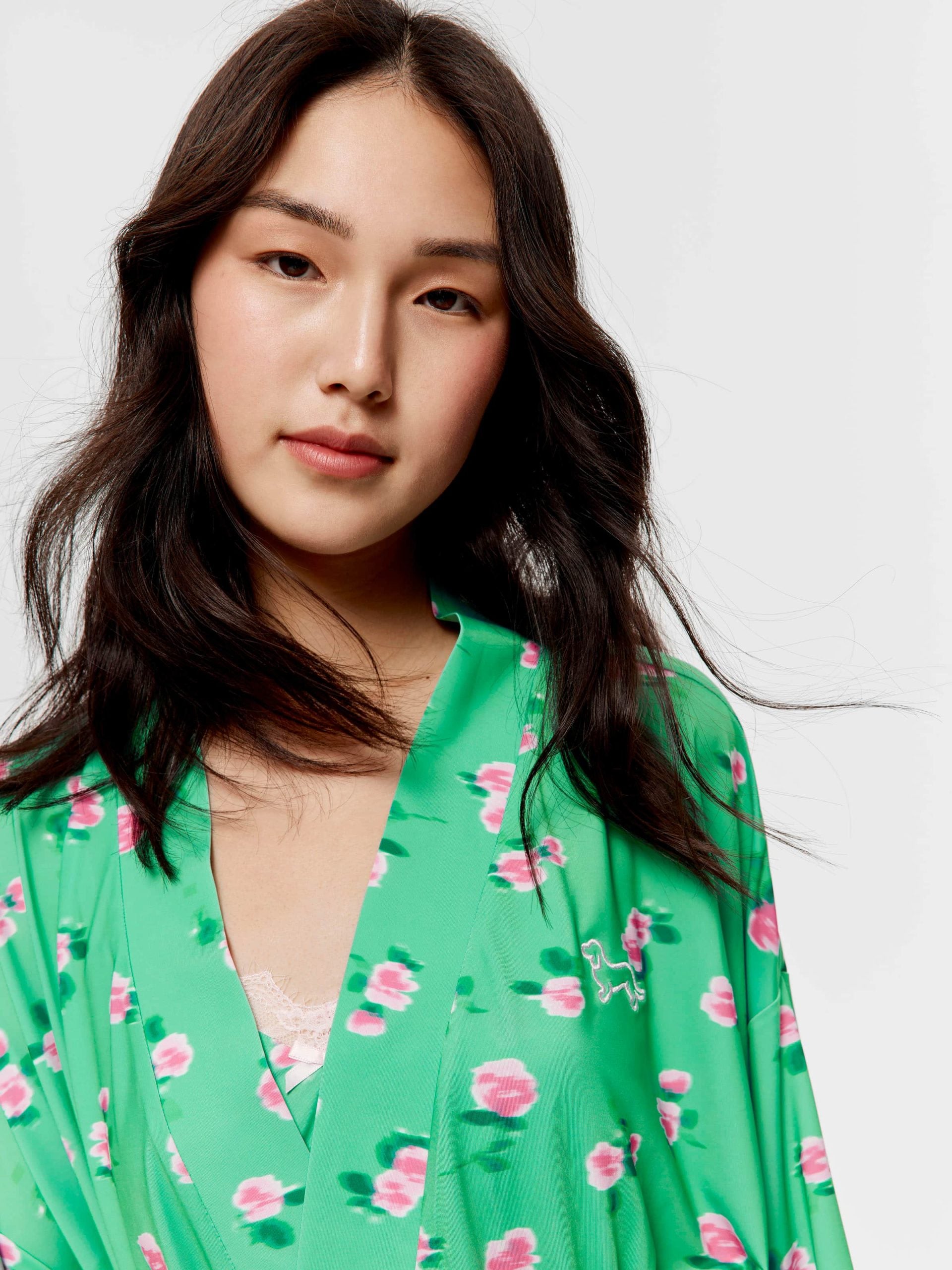 Ditsy Floral Slinky Gown multi image 2