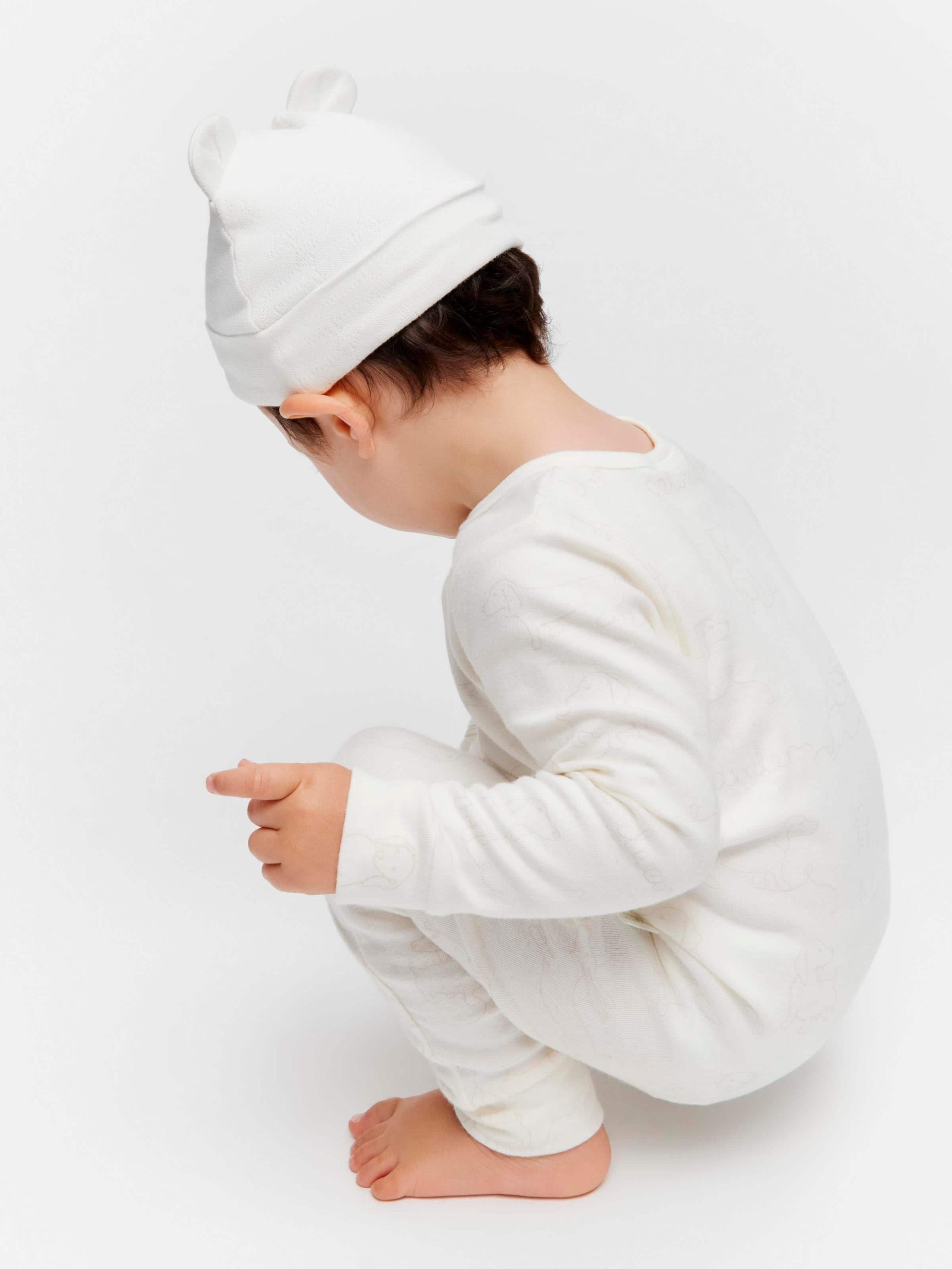 Baby Organic Penny Onesie cream image 2
