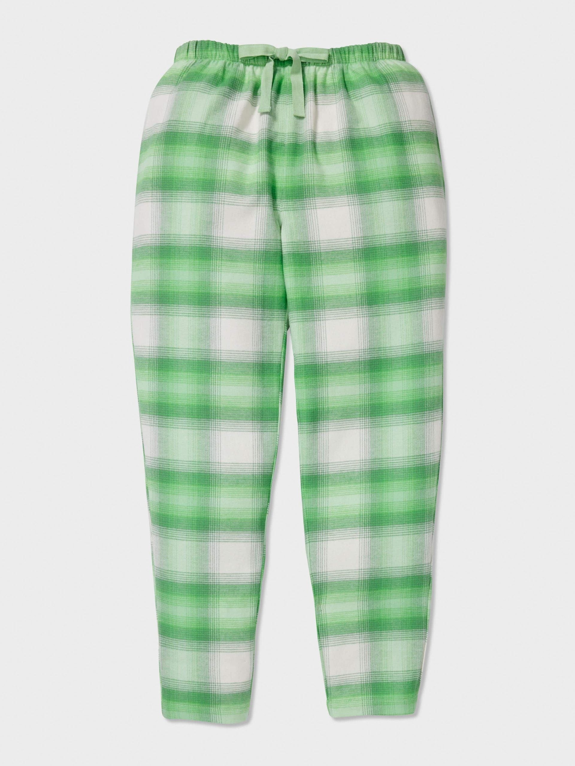 Boys Green Check Long Pj Set multi image 1