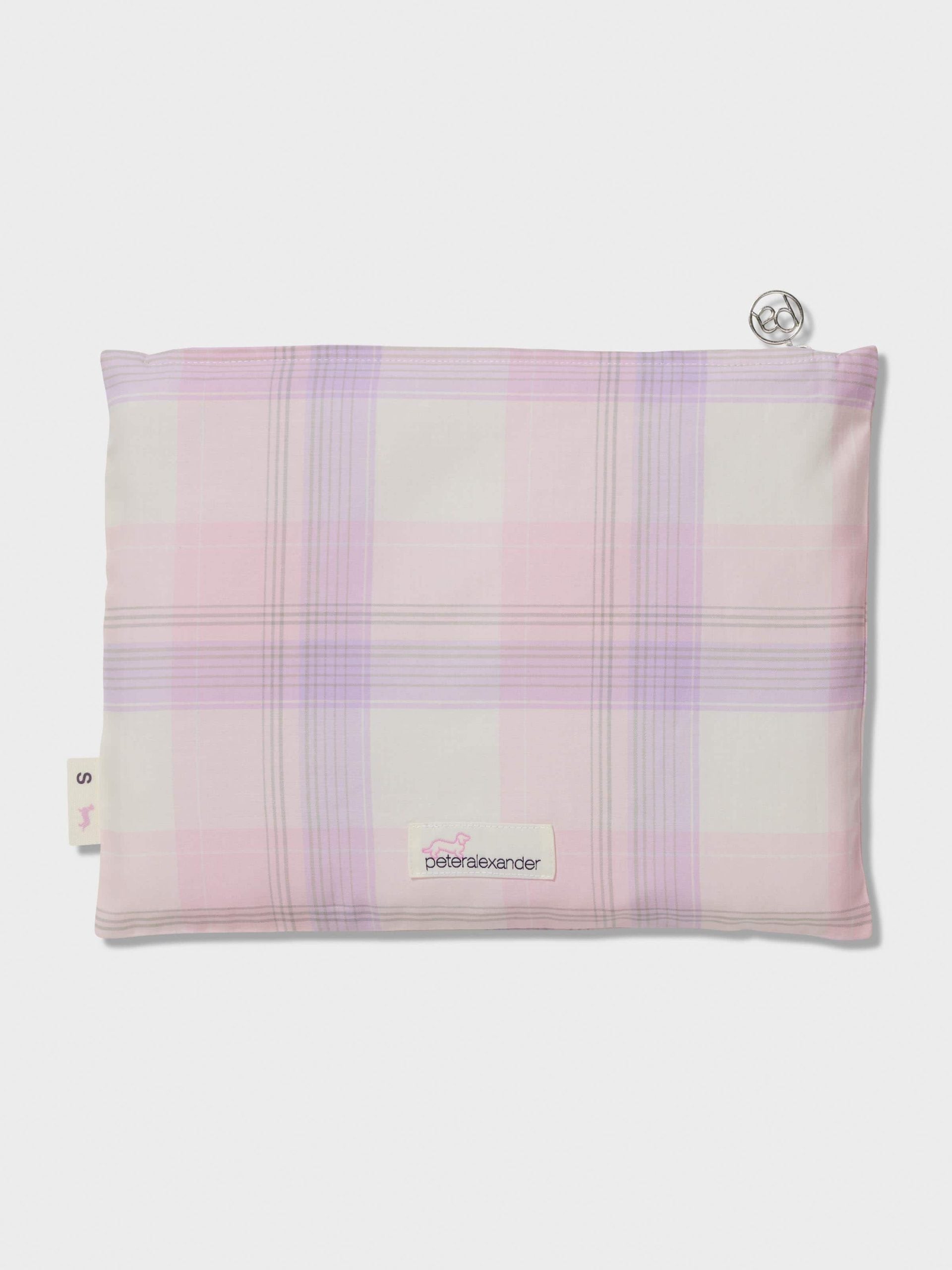 Pink & Lilac Check 100% Cotton Shortie Pj Set multi image 5