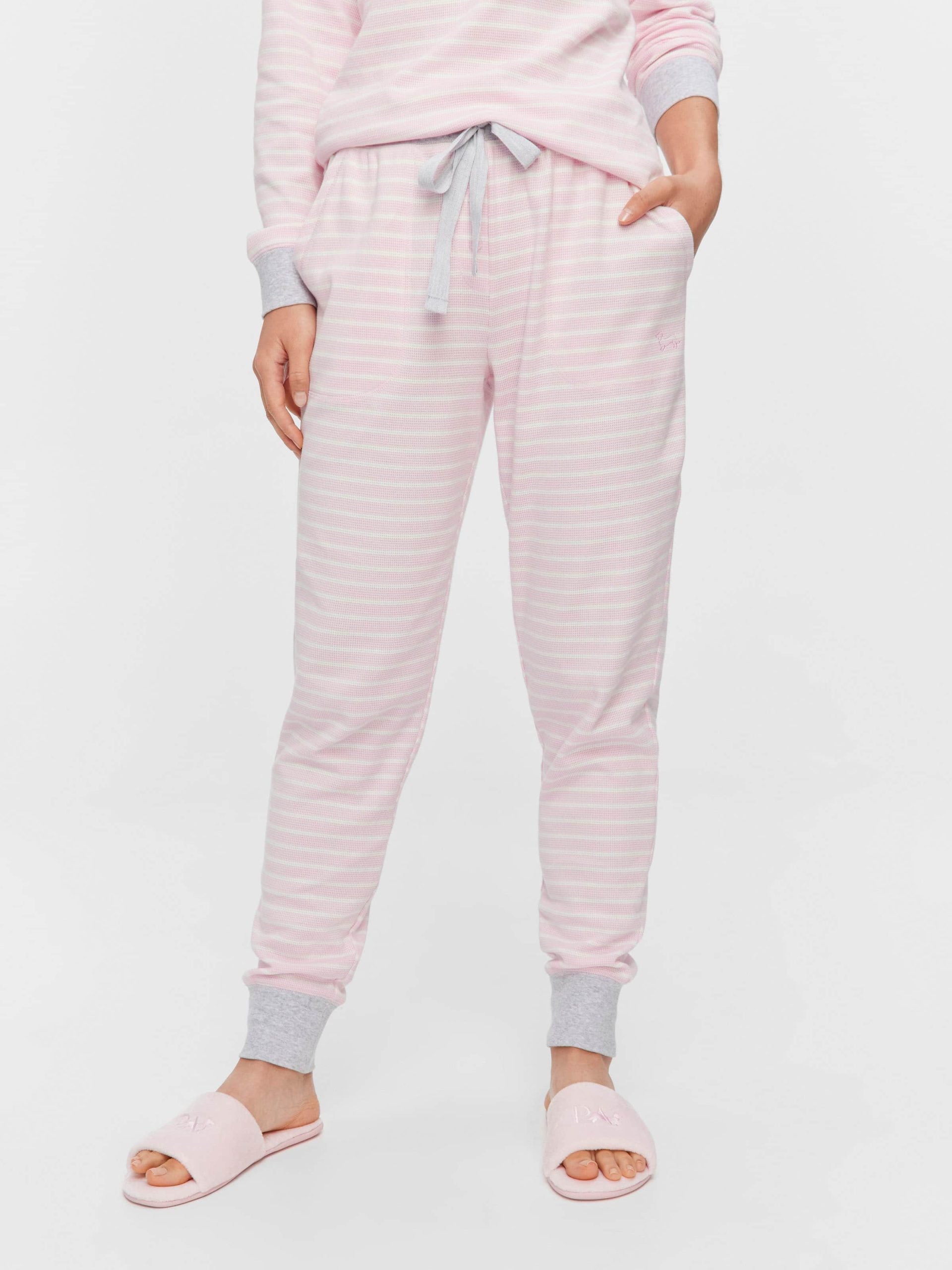 Pink Waffle Stripe Easy Pj Pant multi image 1