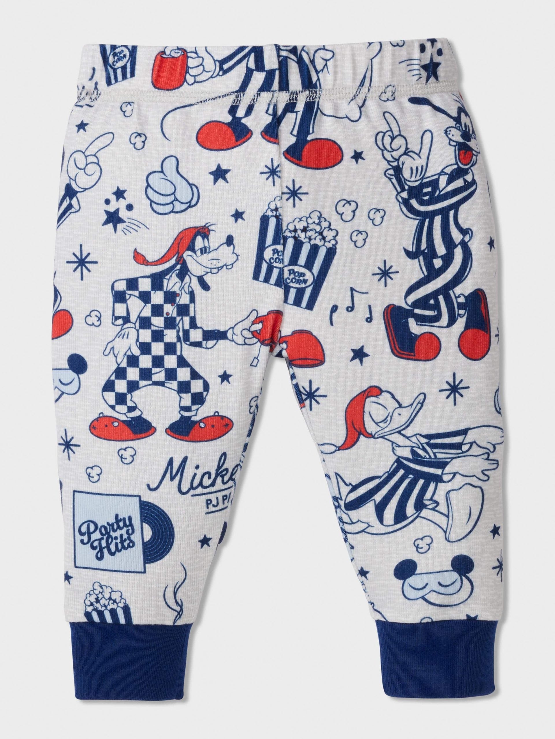 Baby Disney Mickey Long Plush Pj Set Multi image 3