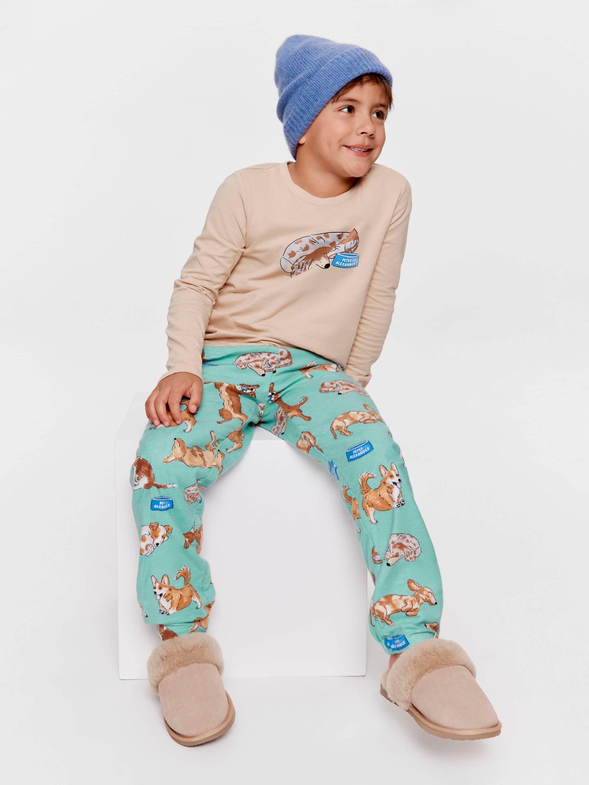 Jnr Boys Hungry Puppy Pj Set multi image 1