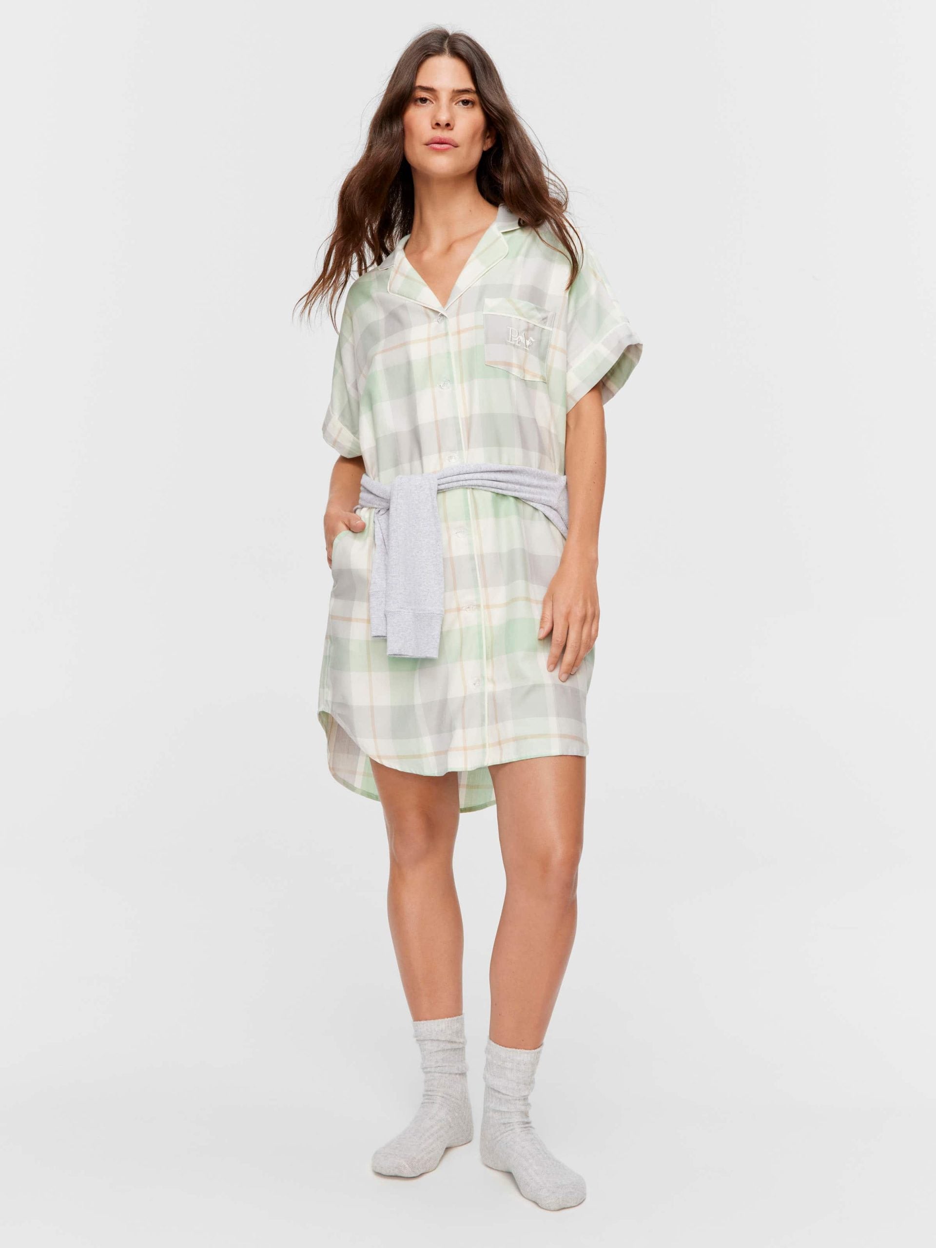 Mint Check Nightshirt multi image 0