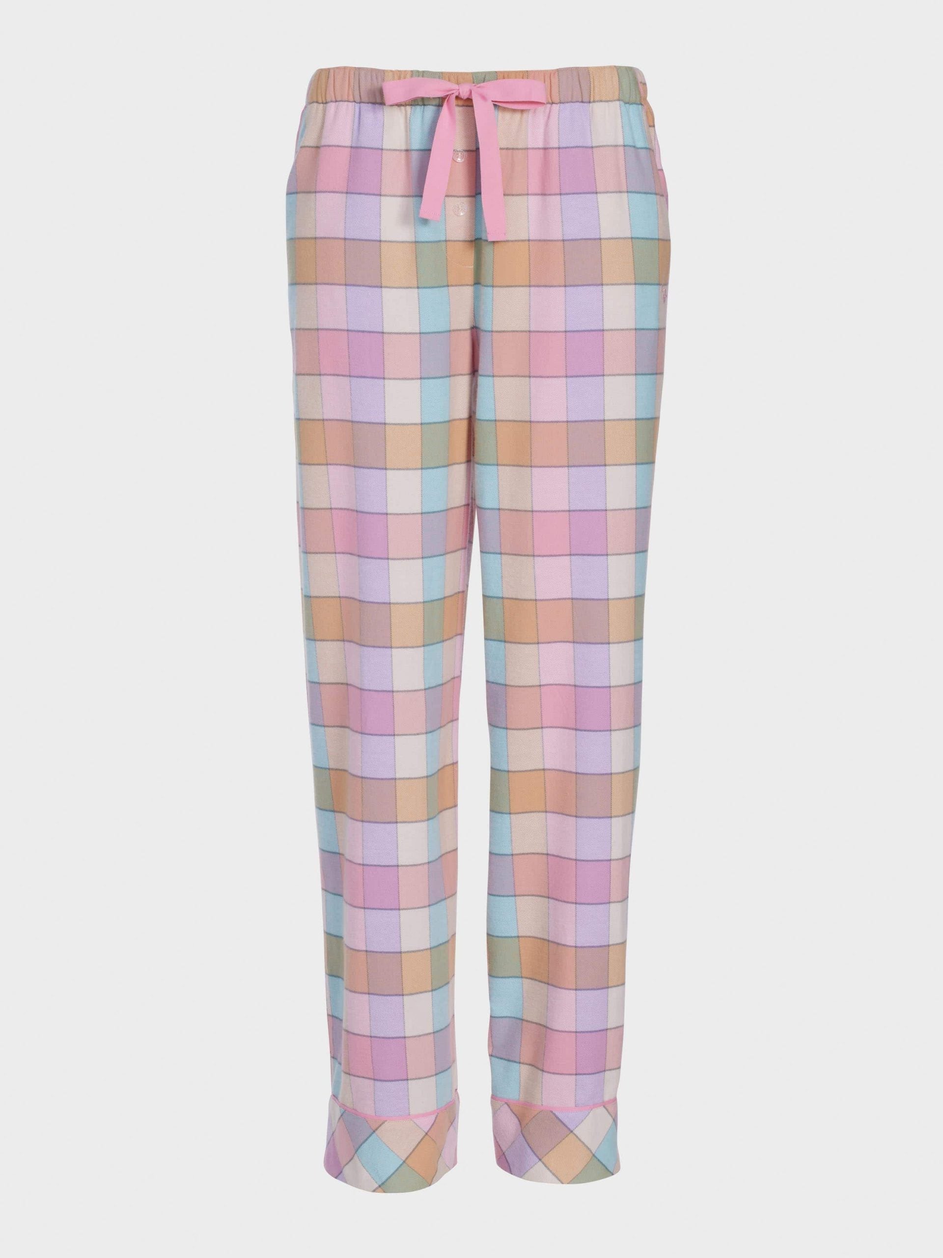 Pink Bold Check Flannelette Pj Pant multi image 3