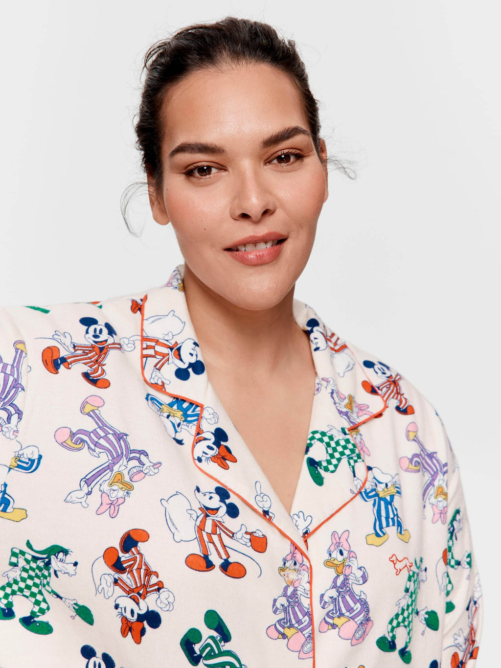 P.A. Plus Mickey Mouse &amp;amp; Friends Bamboo Flannelette Classic Pj Set Multi image 3