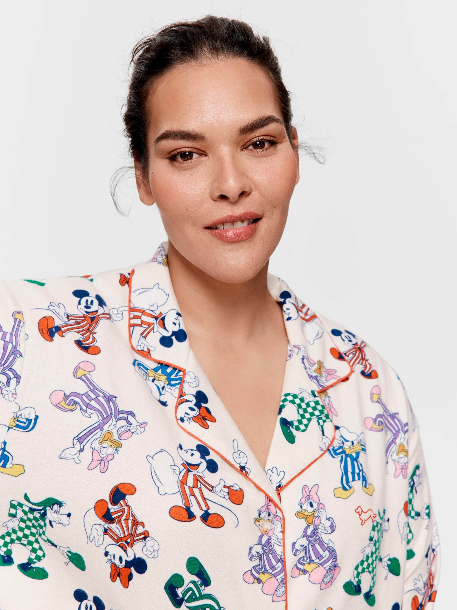 P.A. Plus Mickey Mouse &amp;amp; Friends Bamboo Flannelette Classic Pj Set Multi image 3
