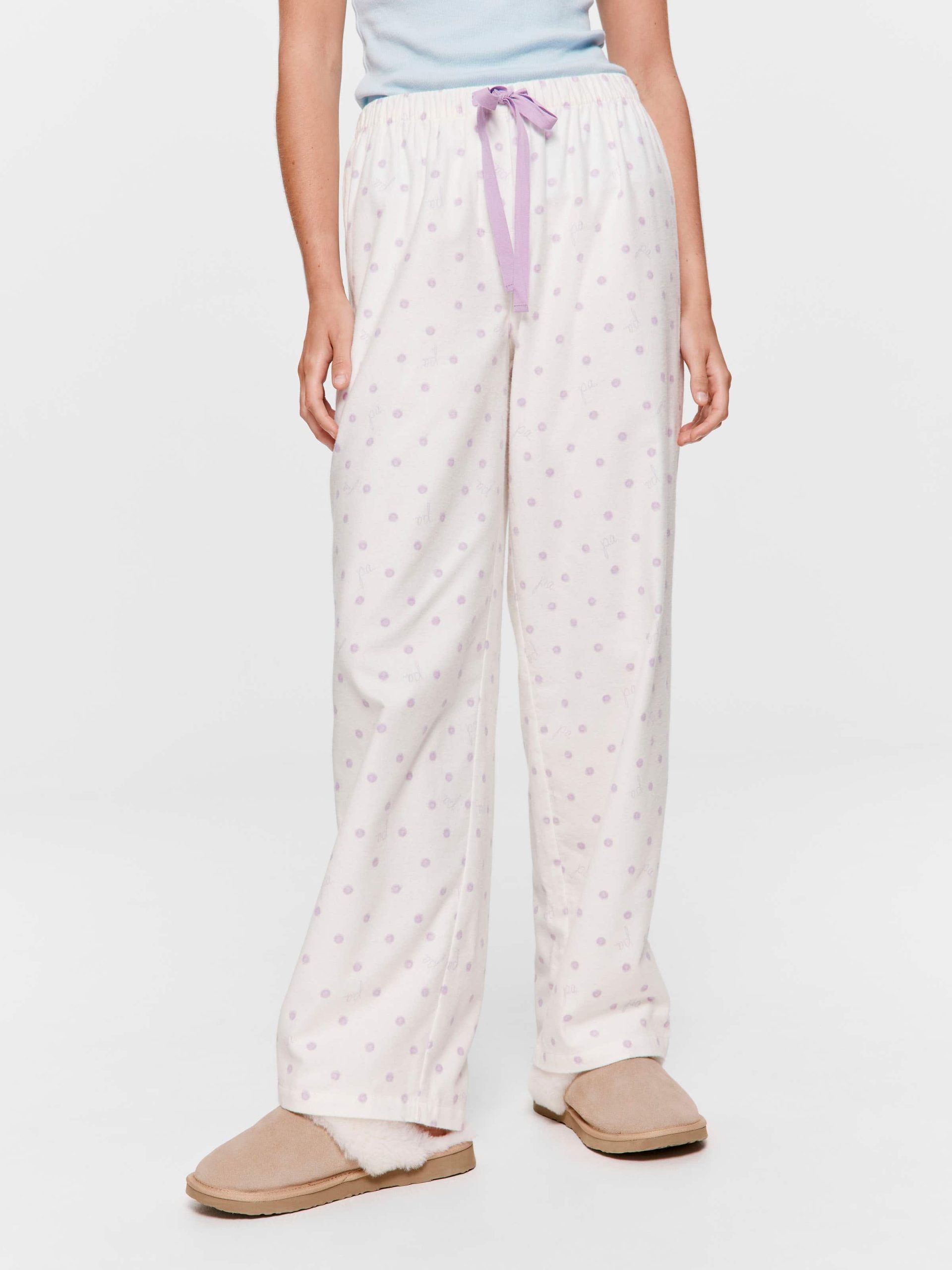 Watercolour Spot Classic Flannelette Pj Pant multi image 2