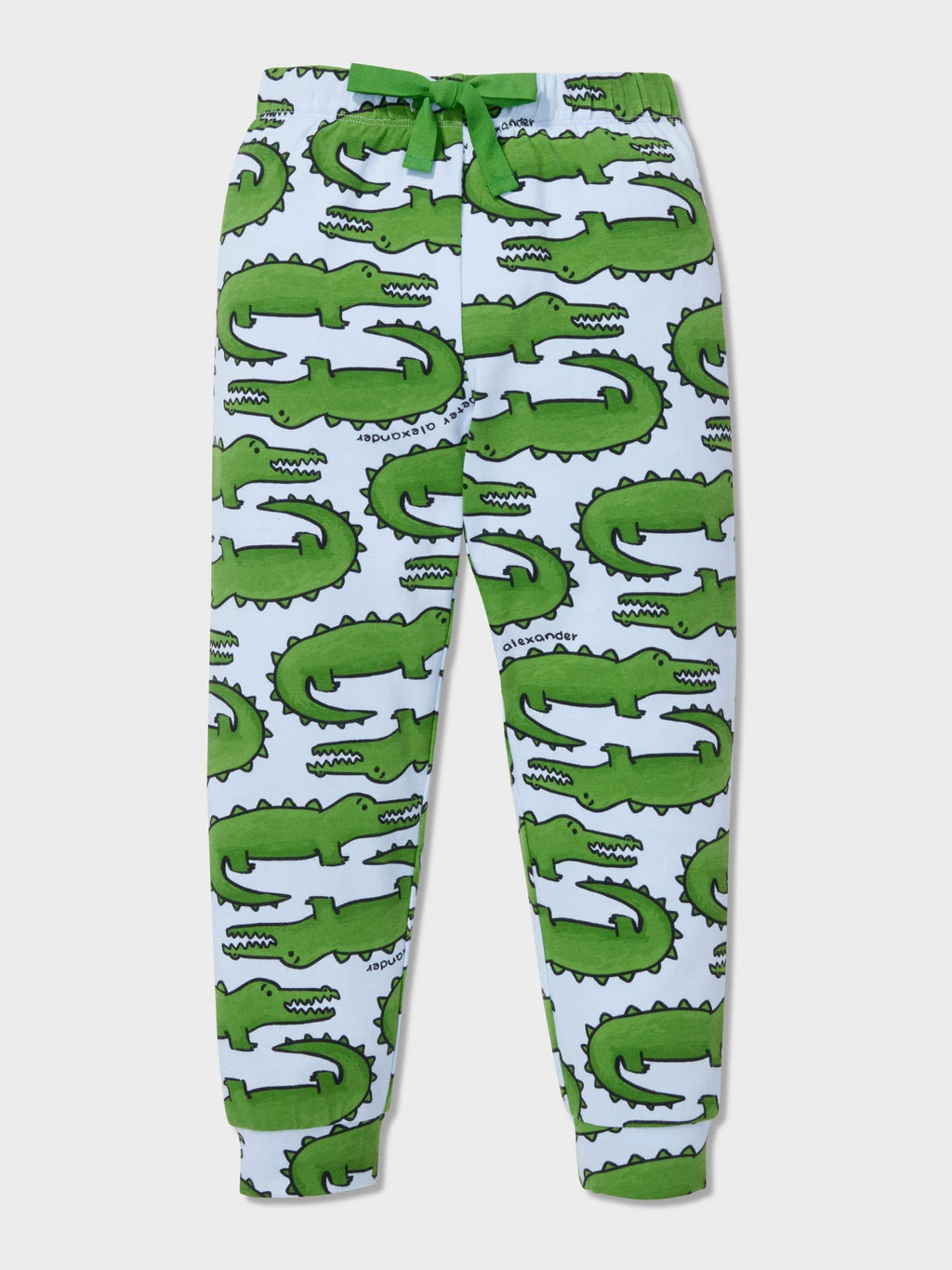 Jnr Boys Alligator Print Long Pj Set multi image 1