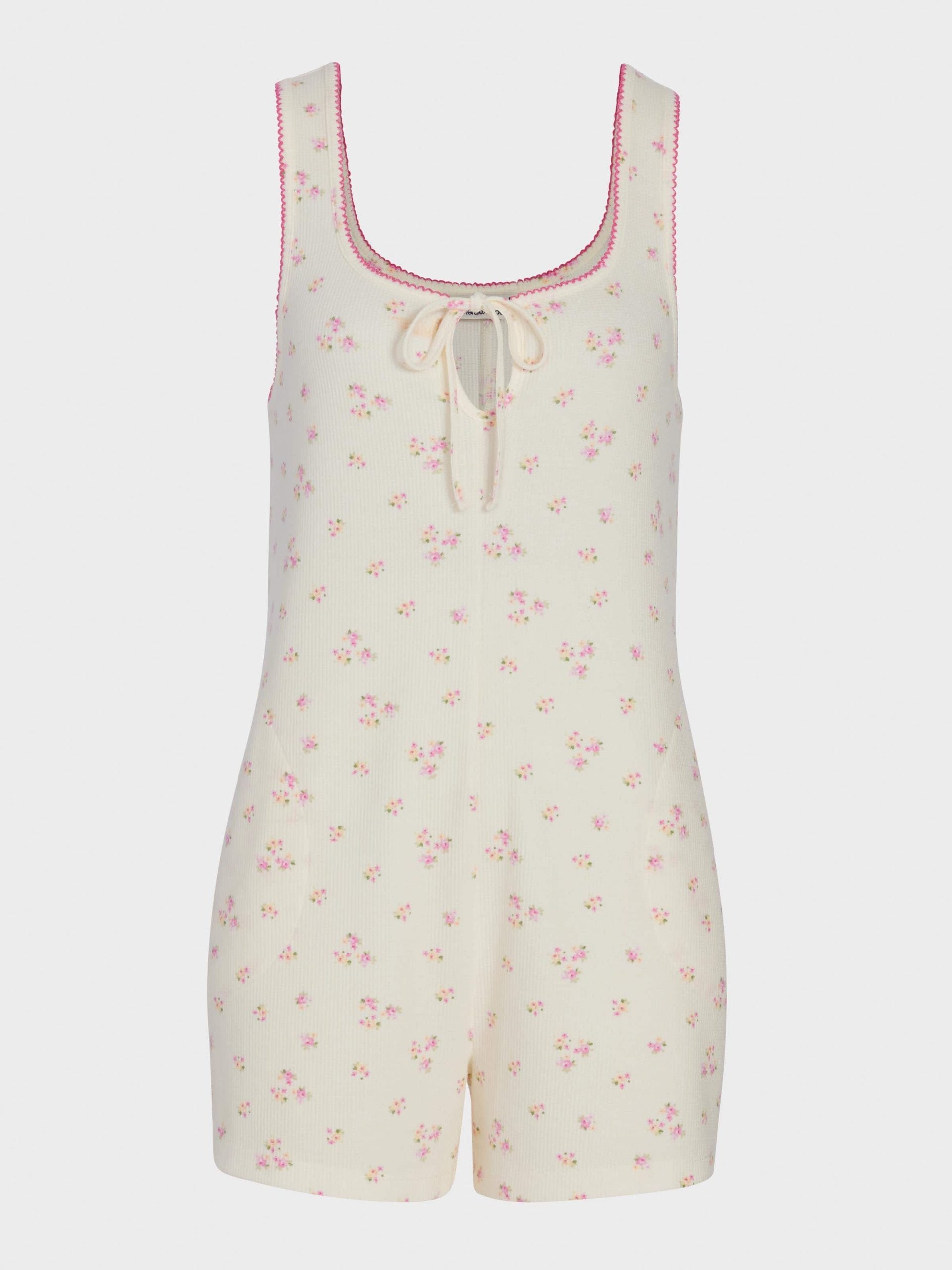 Brushed Waffle Playsuit Multi image 4