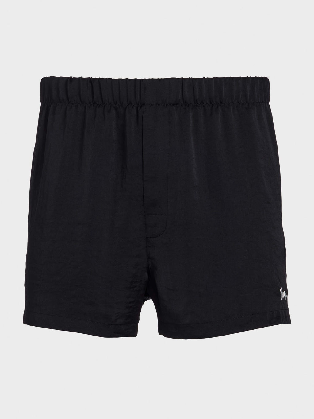 Black Satin Boxer Short black image 3