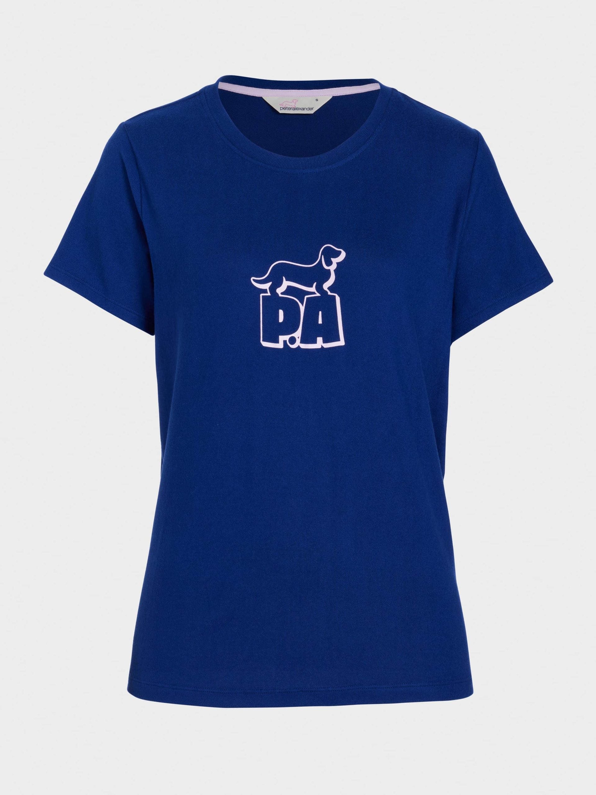 Navy Plush Block Logo Tee navy image 3
