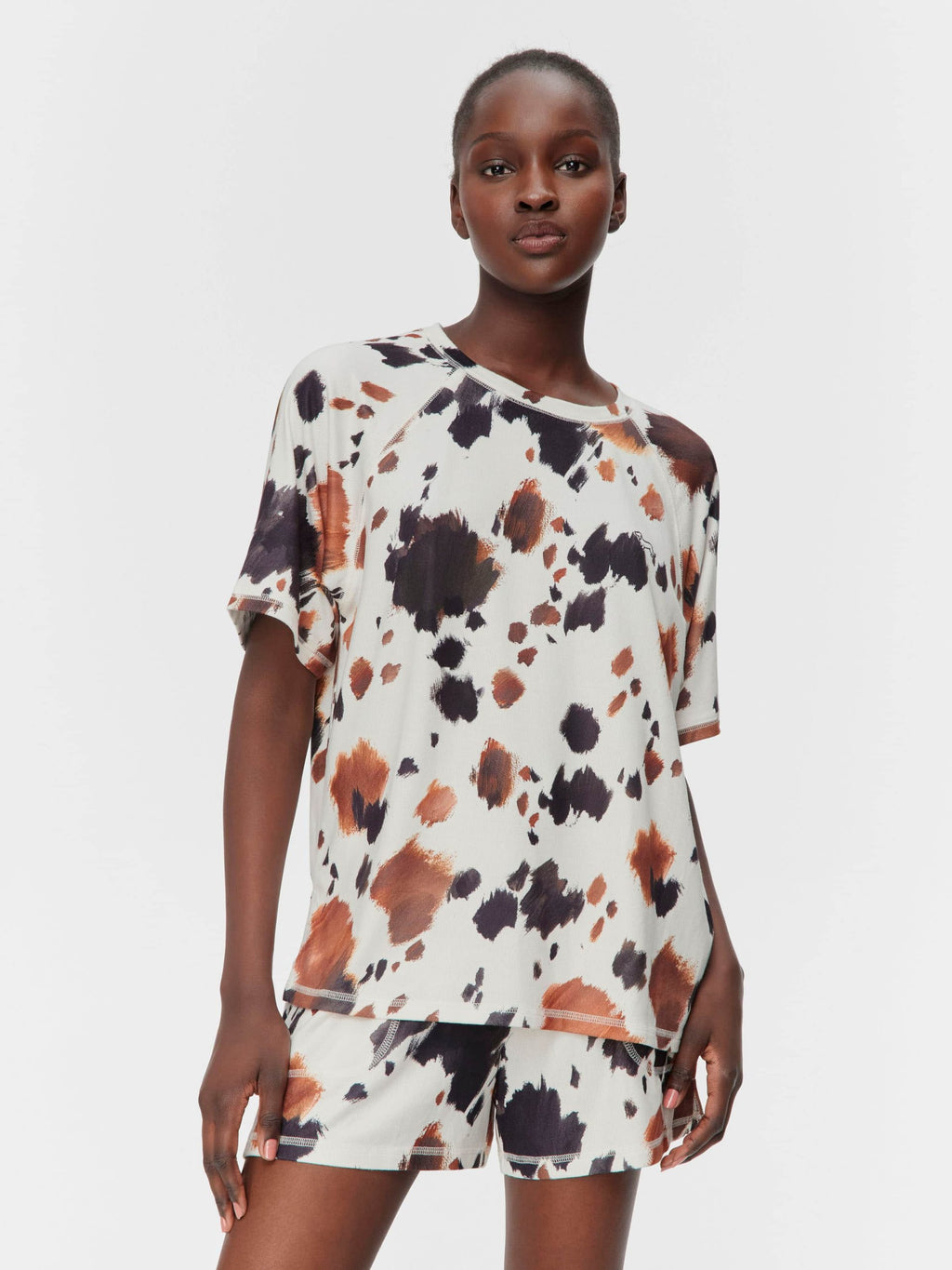 Cow Plush Oversized Tee Multi image 0