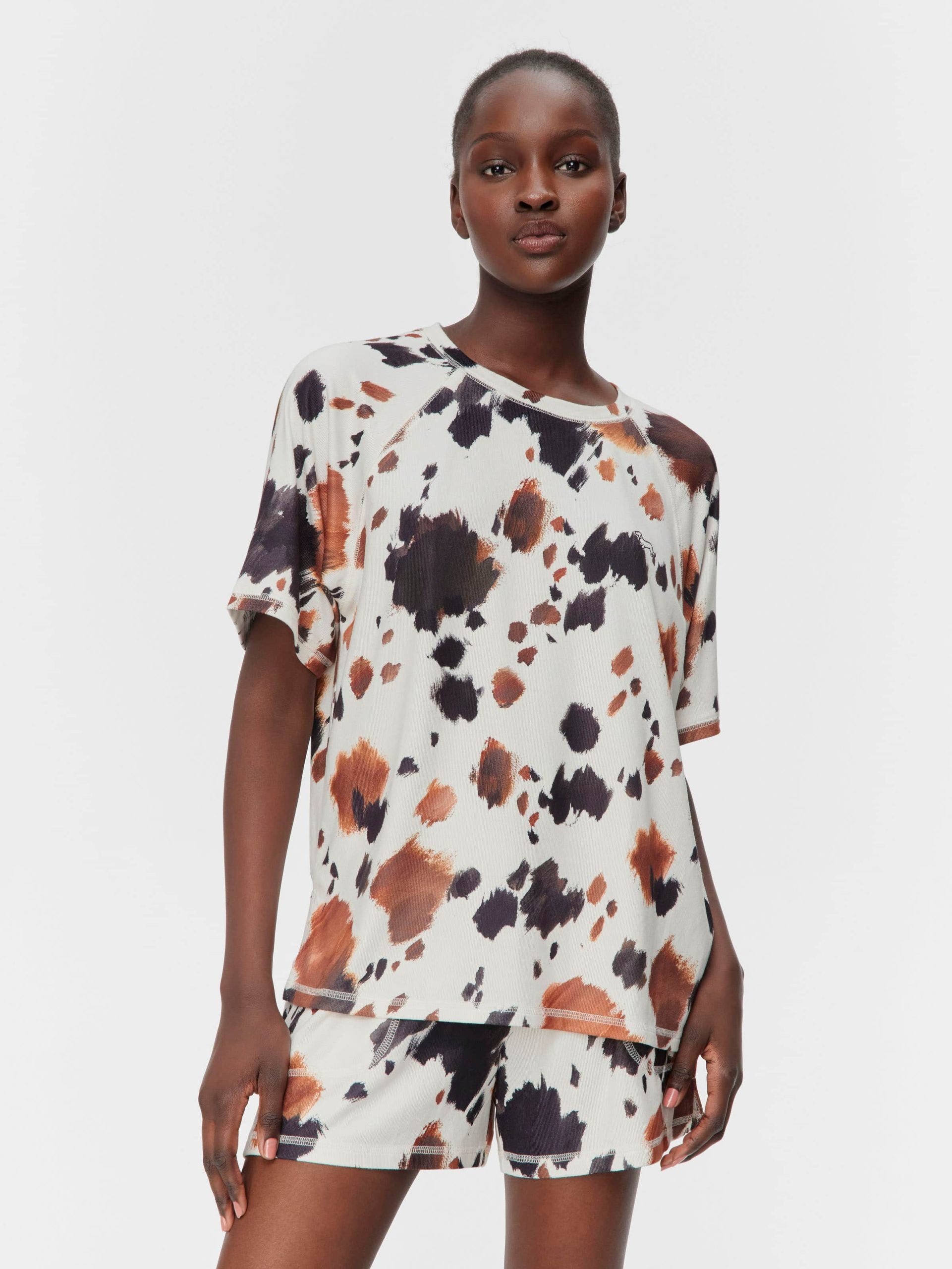 Cow Plush Oversized Tee Multi image 0