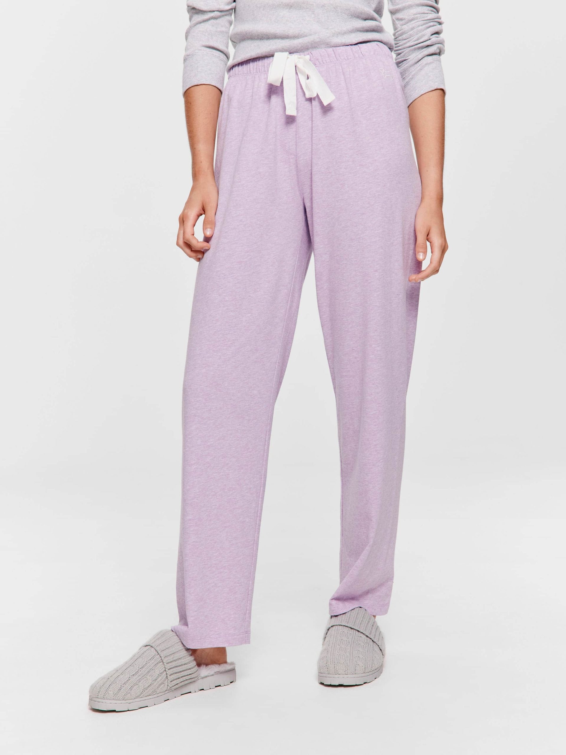 Purple Marle Straight Leg Pj Pant purple image 0