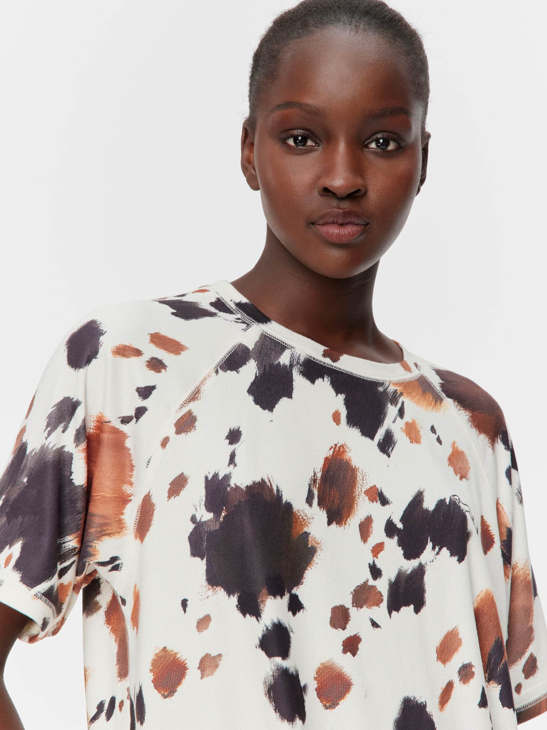 Cow Plush Oversized Tee Multi image 2