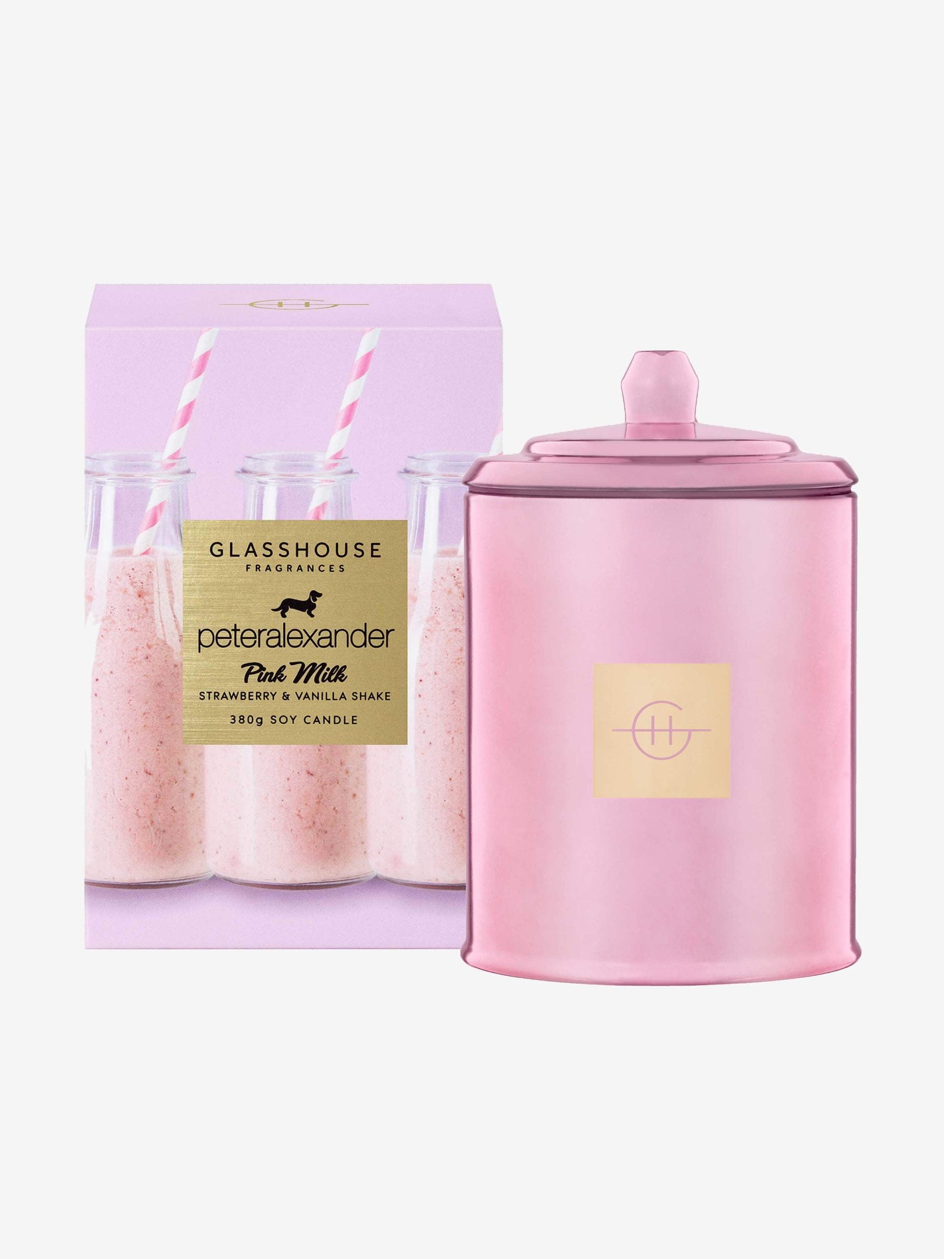 Glasshouse Fragrances Pink Milk Candle 380G multi image 0