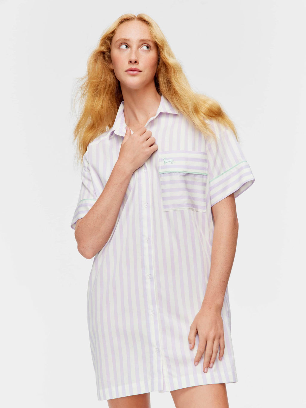 Lilac Candy Stripe Nightshirt multi image 0