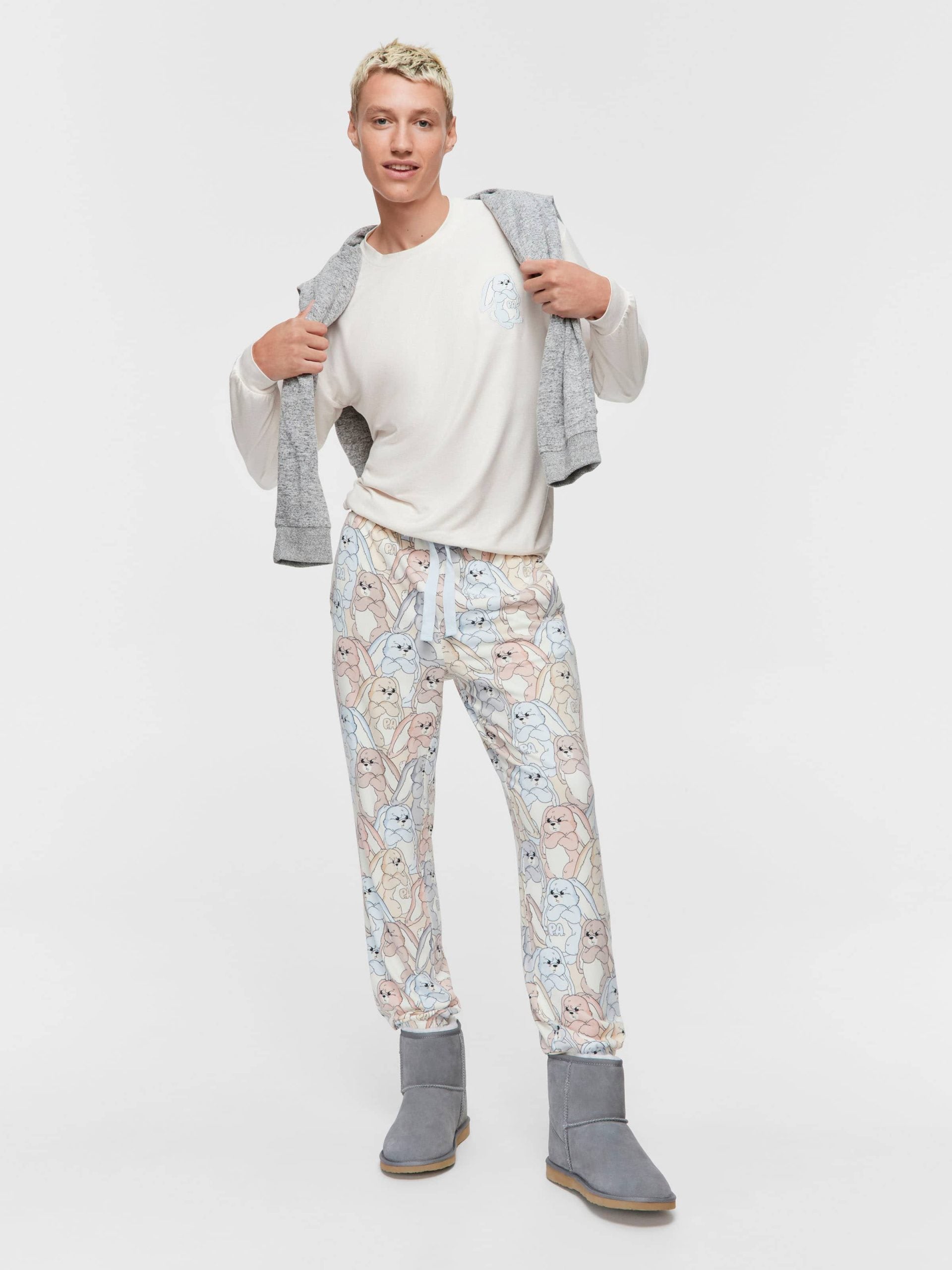 Grumpy Bunny Jogger Pj Pant multi image 1