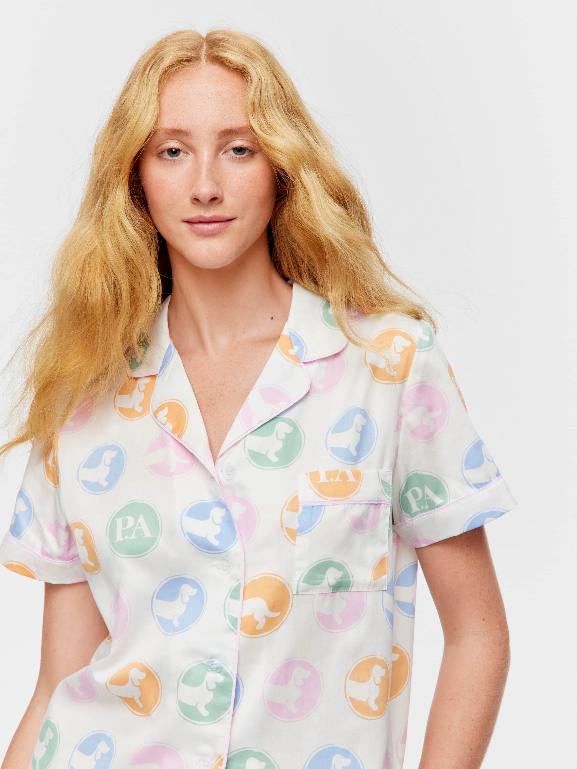Penny Spot Short Sleeve & Pant Pj Set multi image 1