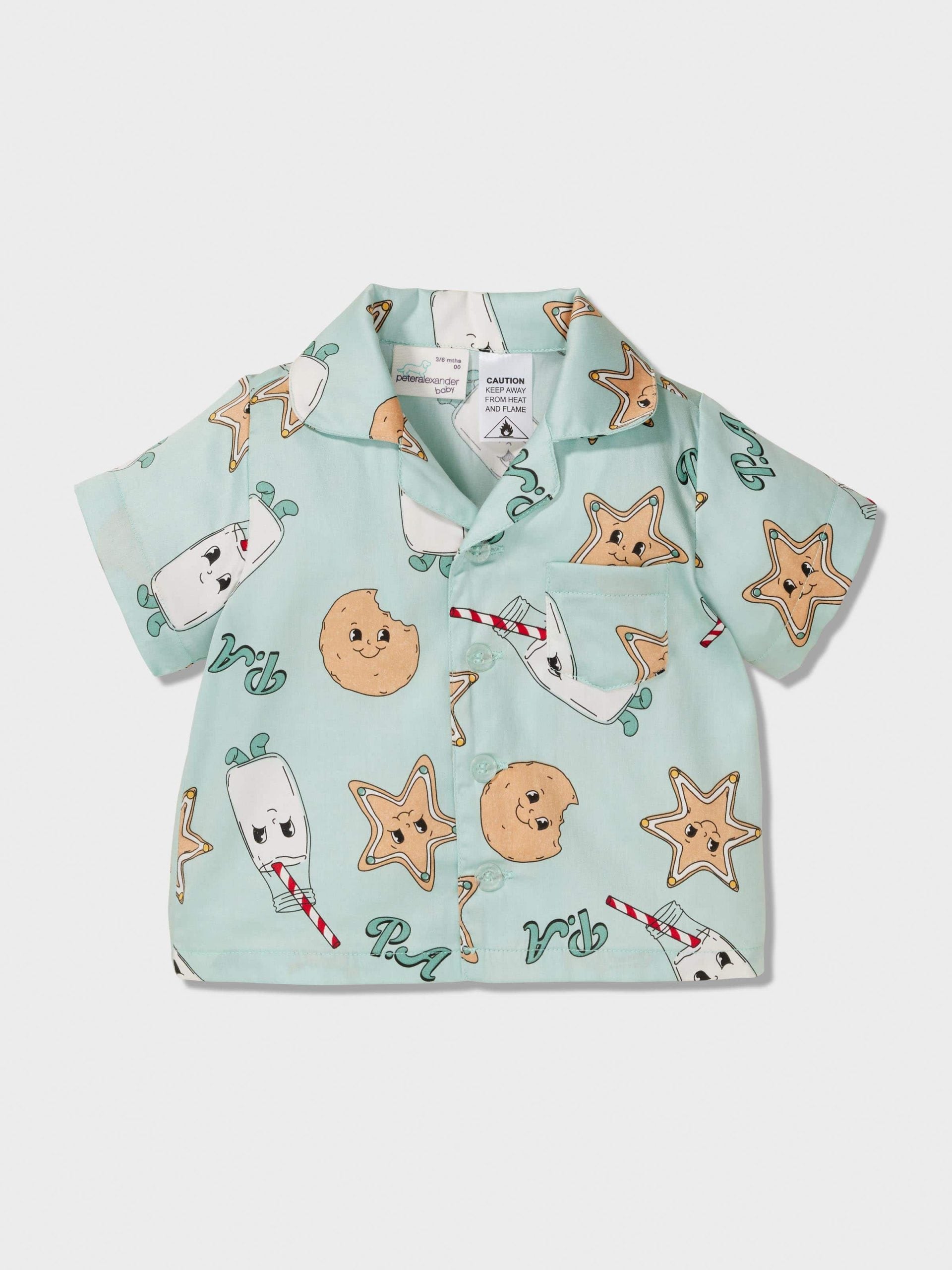 Baby Milk & Gingerbread Classic Pj Set mint image 2