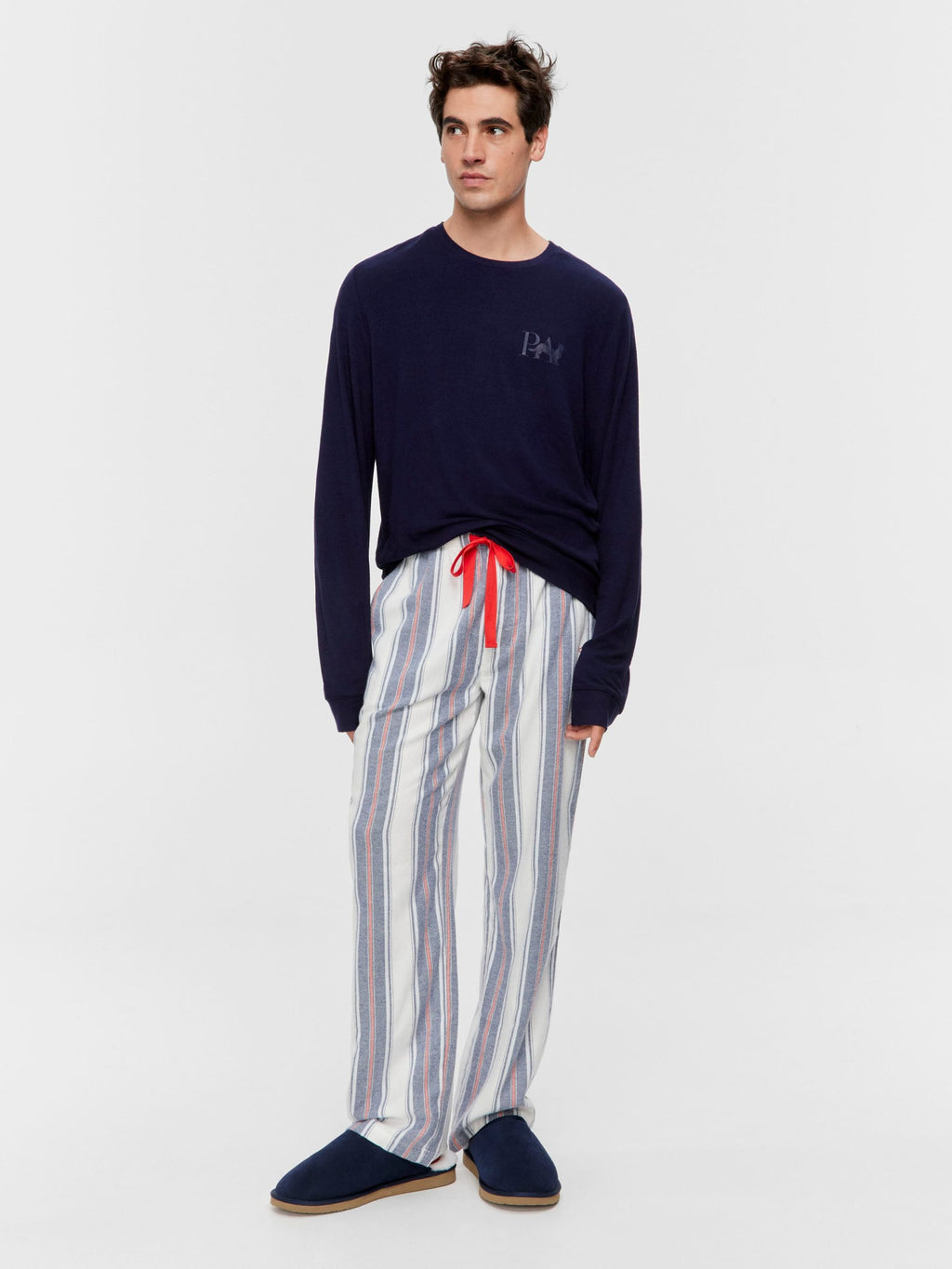 Mattress Stripe Flannelette Classic Pj Pant Multi image 1