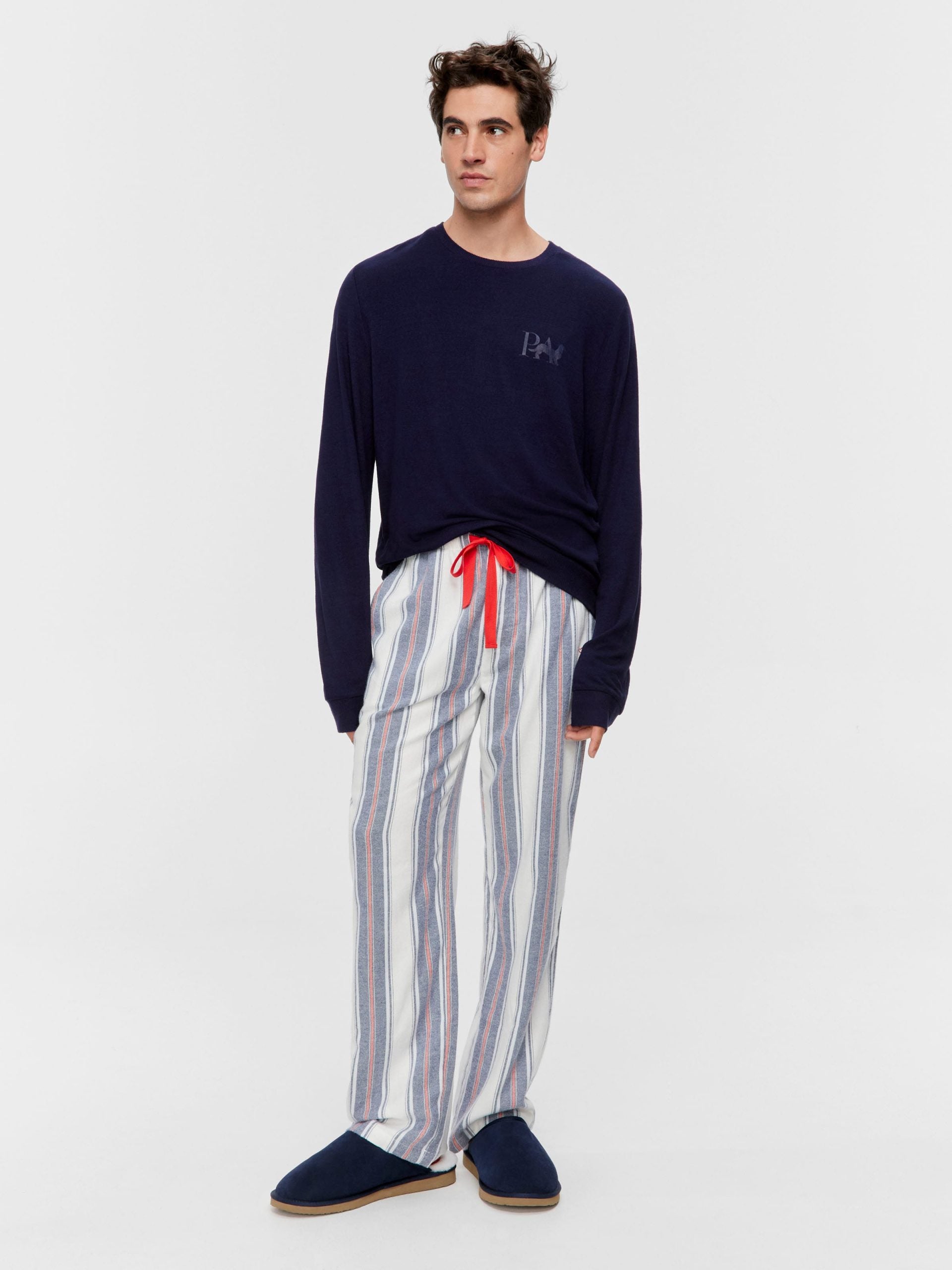Mattress Stripe Flannelette Classic Pj Pant Multi image 1