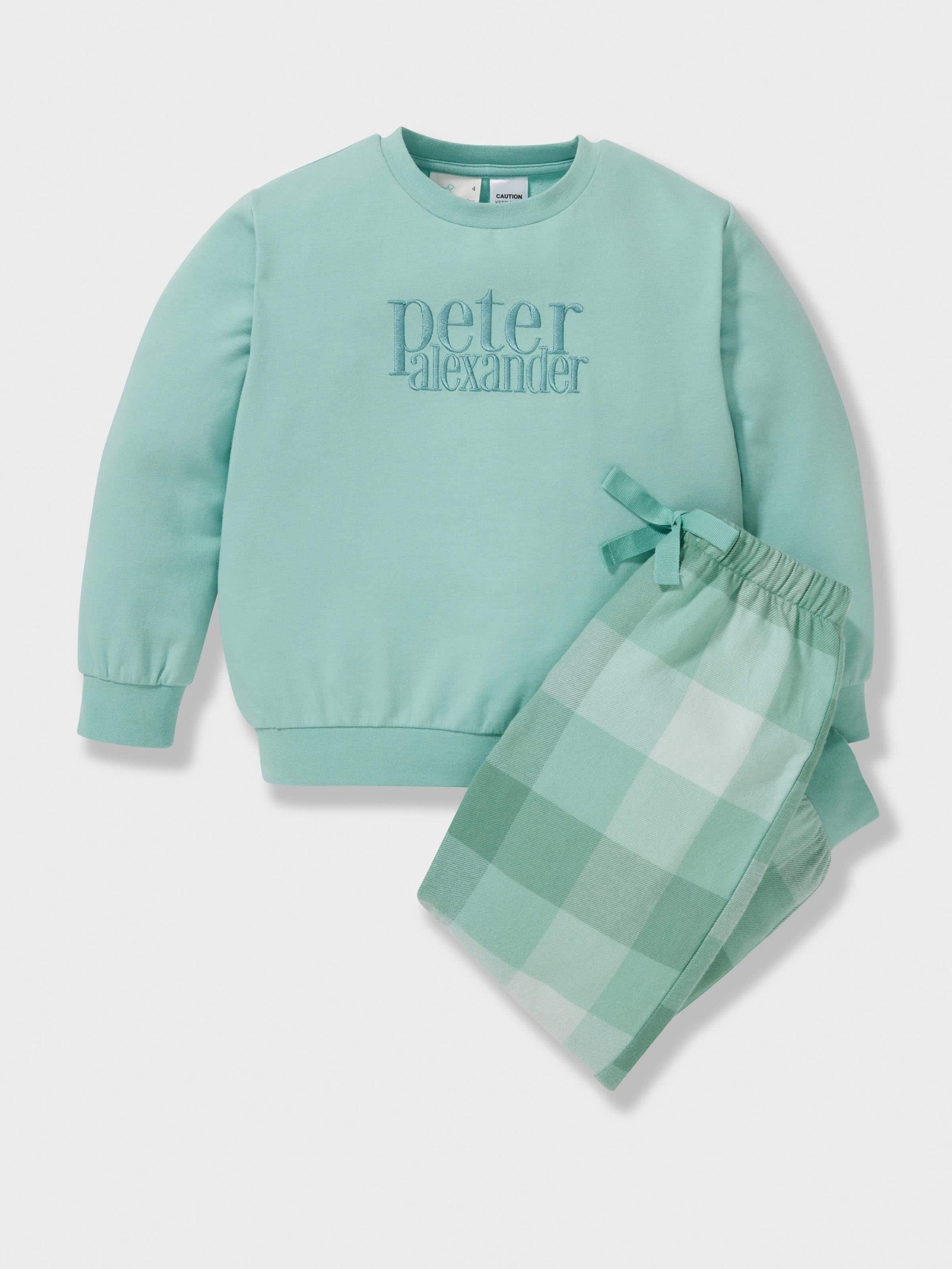 Boys Heritage Check Pj Set green image 0