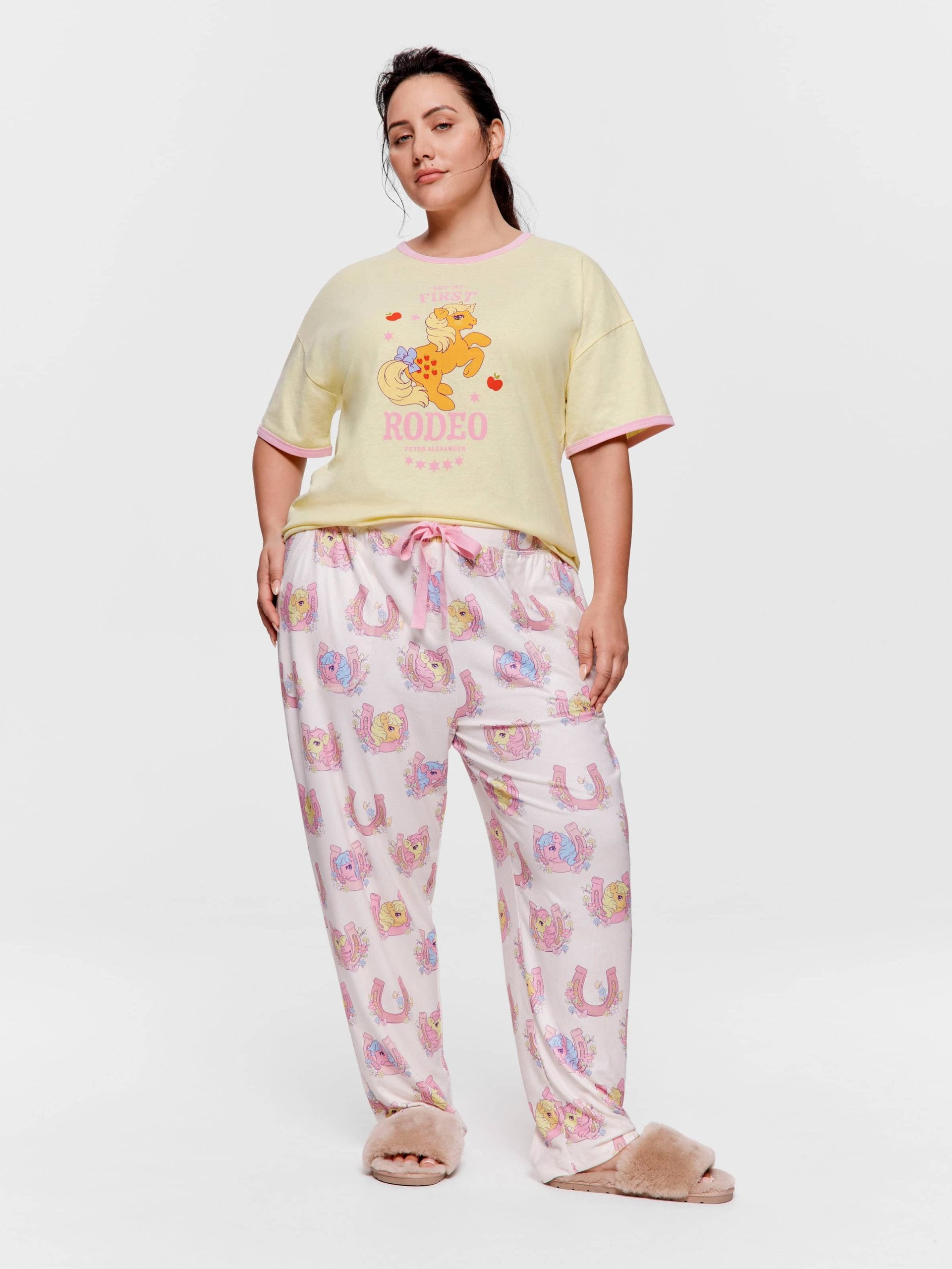 P.A. Plus My Little Pony Rodeo Plush Tapered Pj Pant Multi image 0